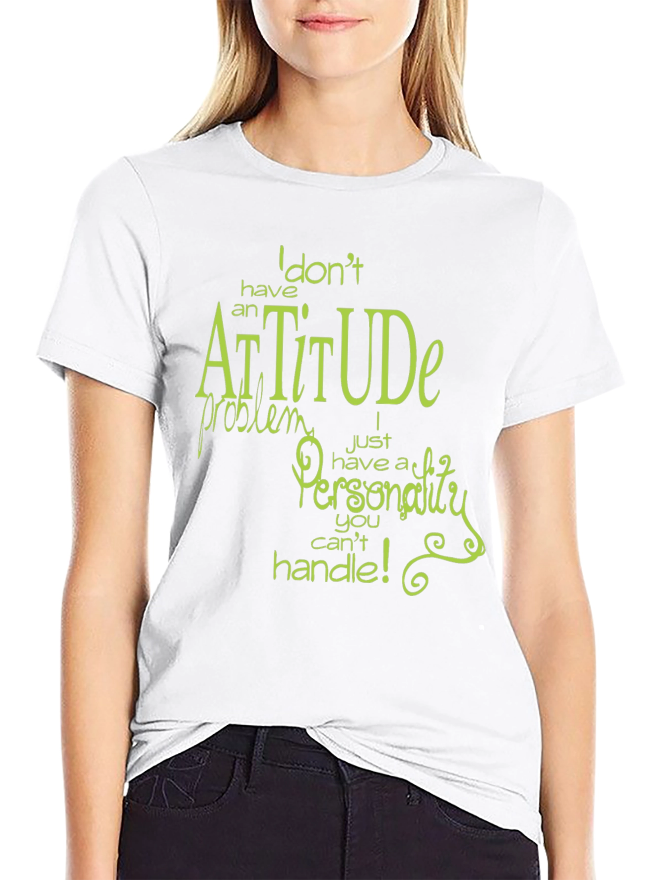 Black Sarcastic Attitude Funny Graphic Tee view 9