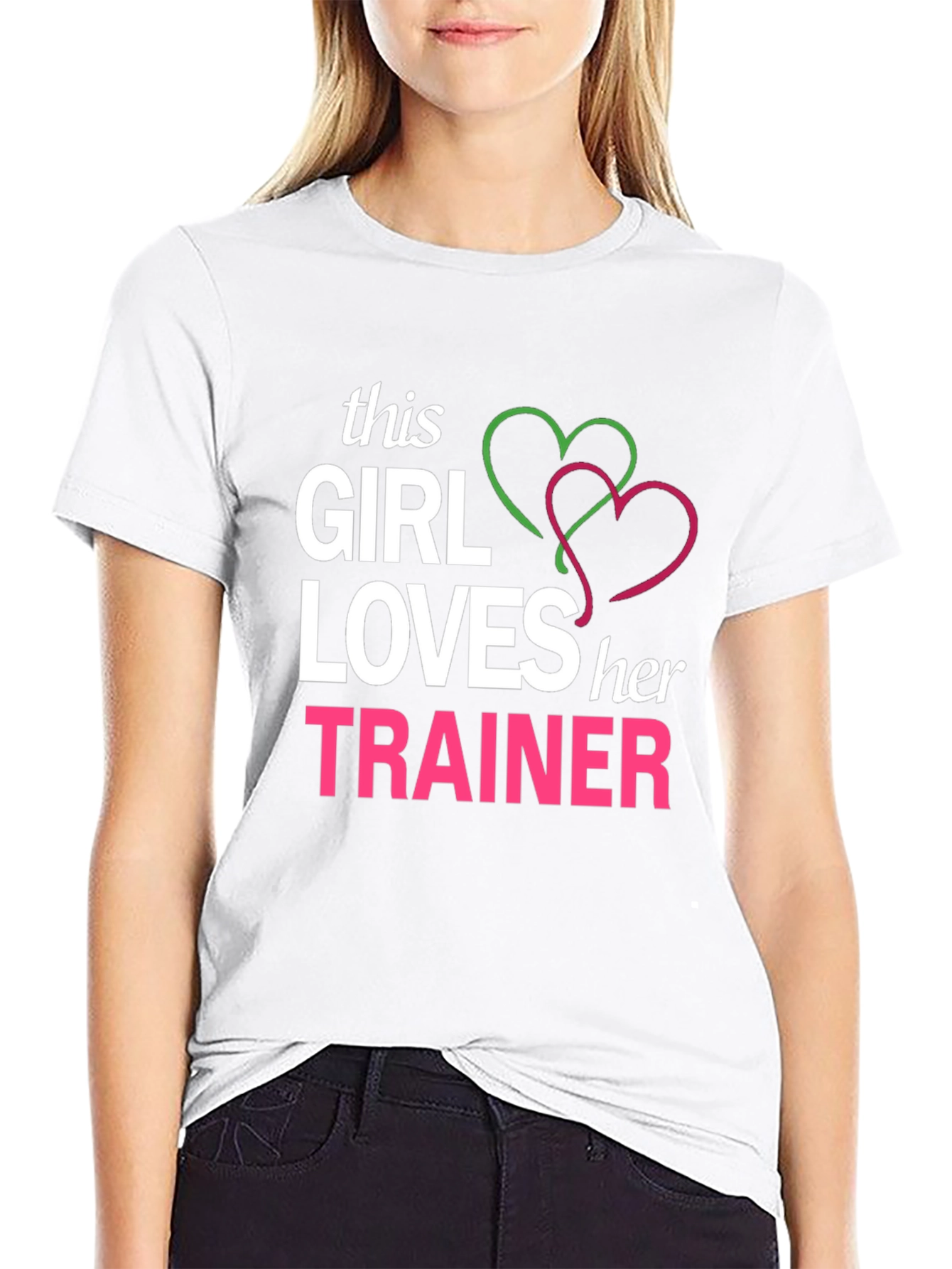 Black Girl Loves Trainer Graphic T-Shirt view 9