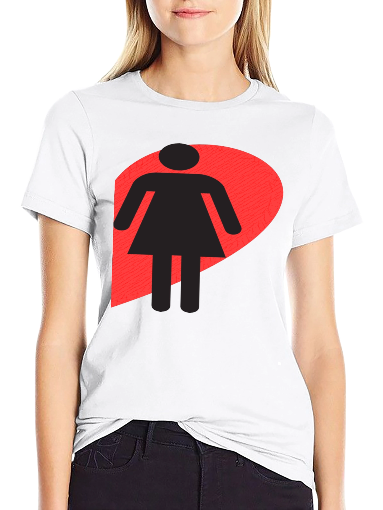 Black Girl Logo Black T-Shirt - Unisex Style view 9