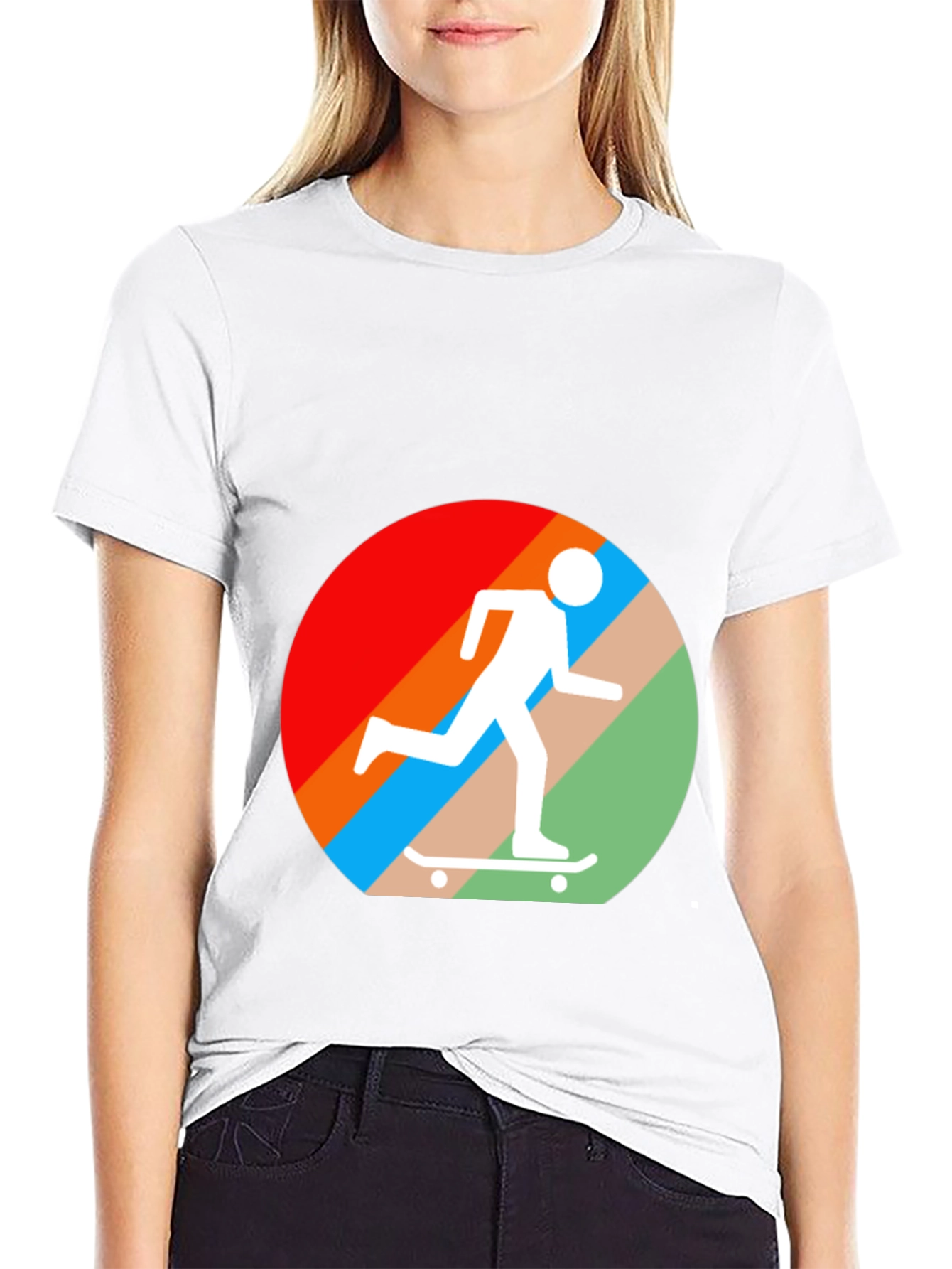 Black Retro Skater T-Shirt - Stylish Graphic Tee for Skateboarding Lovers view 9