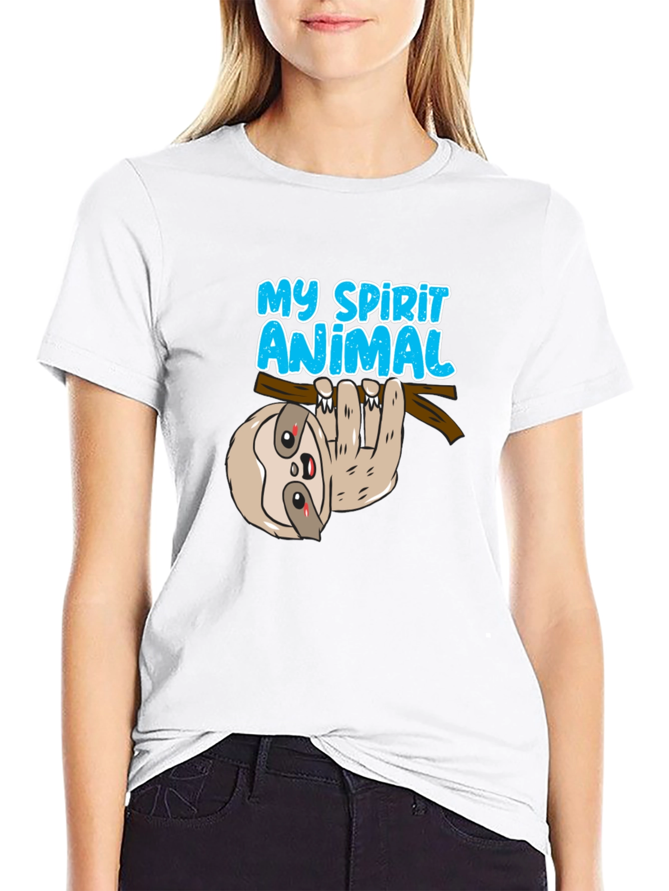 My Spirit Animal Sloth T-Shirt - Soft Cotton Tee - 9