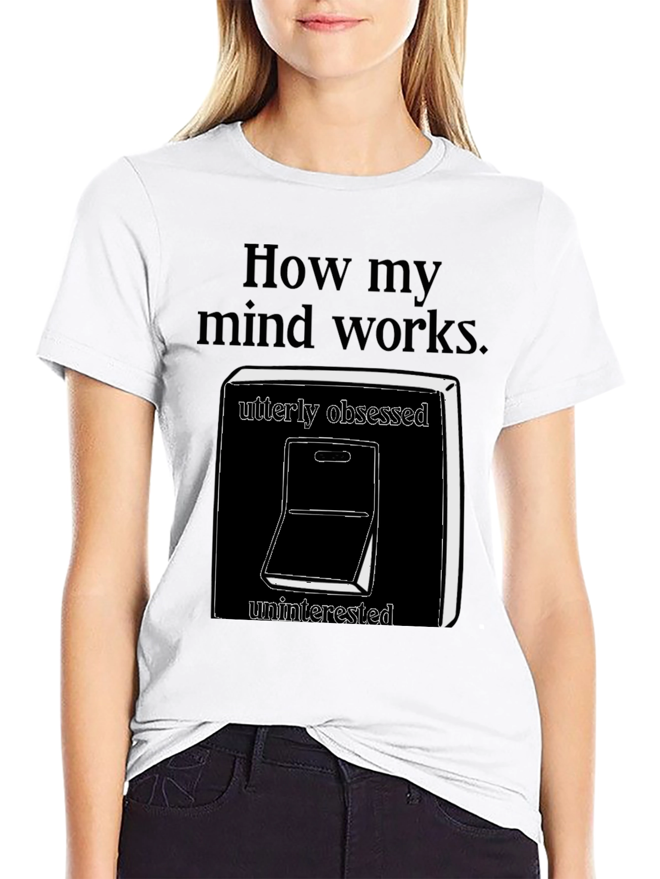 Black How My Mind Works T-Shirt view 9