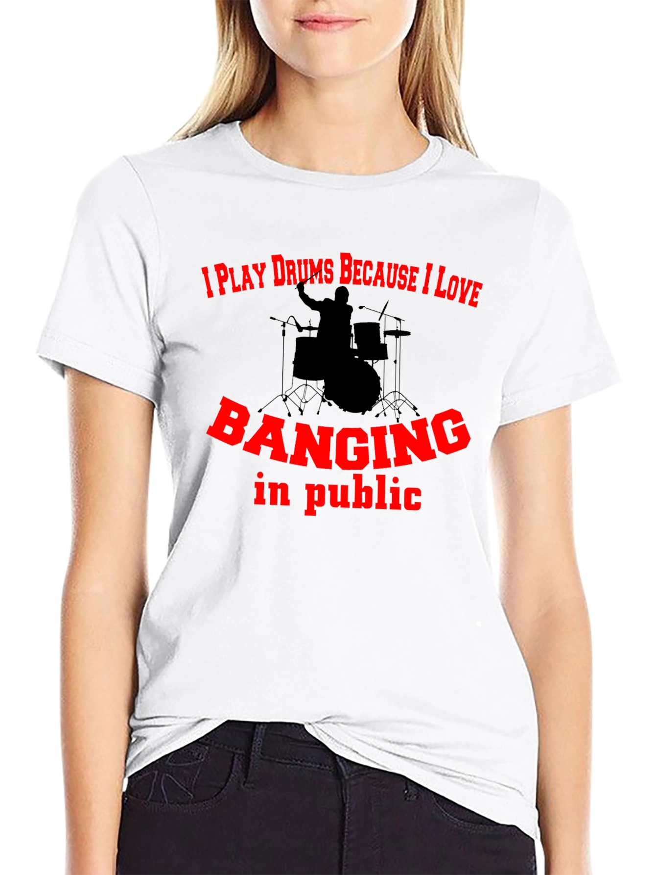 Black Drummer T-Shirt: I Play Drums Because I Love Banging In Public view 9