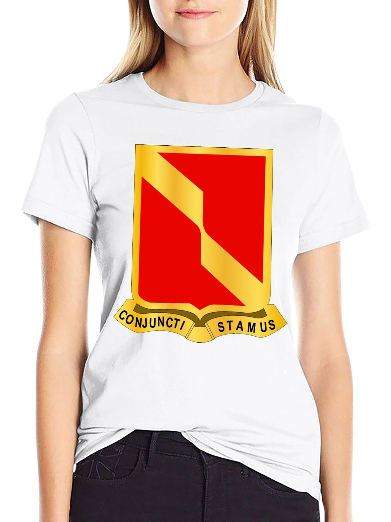 Black Conjucti Stamus T-Shirt - Military Pride view 9