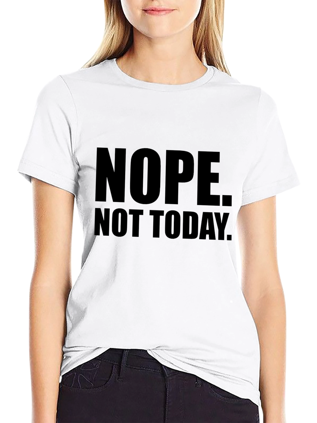 Black Nope. Not Today. Graphic T-Shirt - Men's view 9