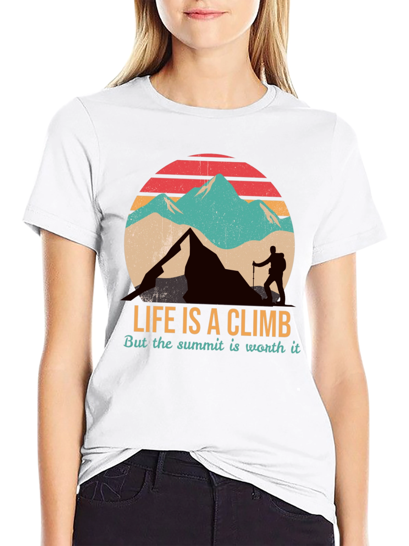 Black Life is a Climb T-Shirt view 9