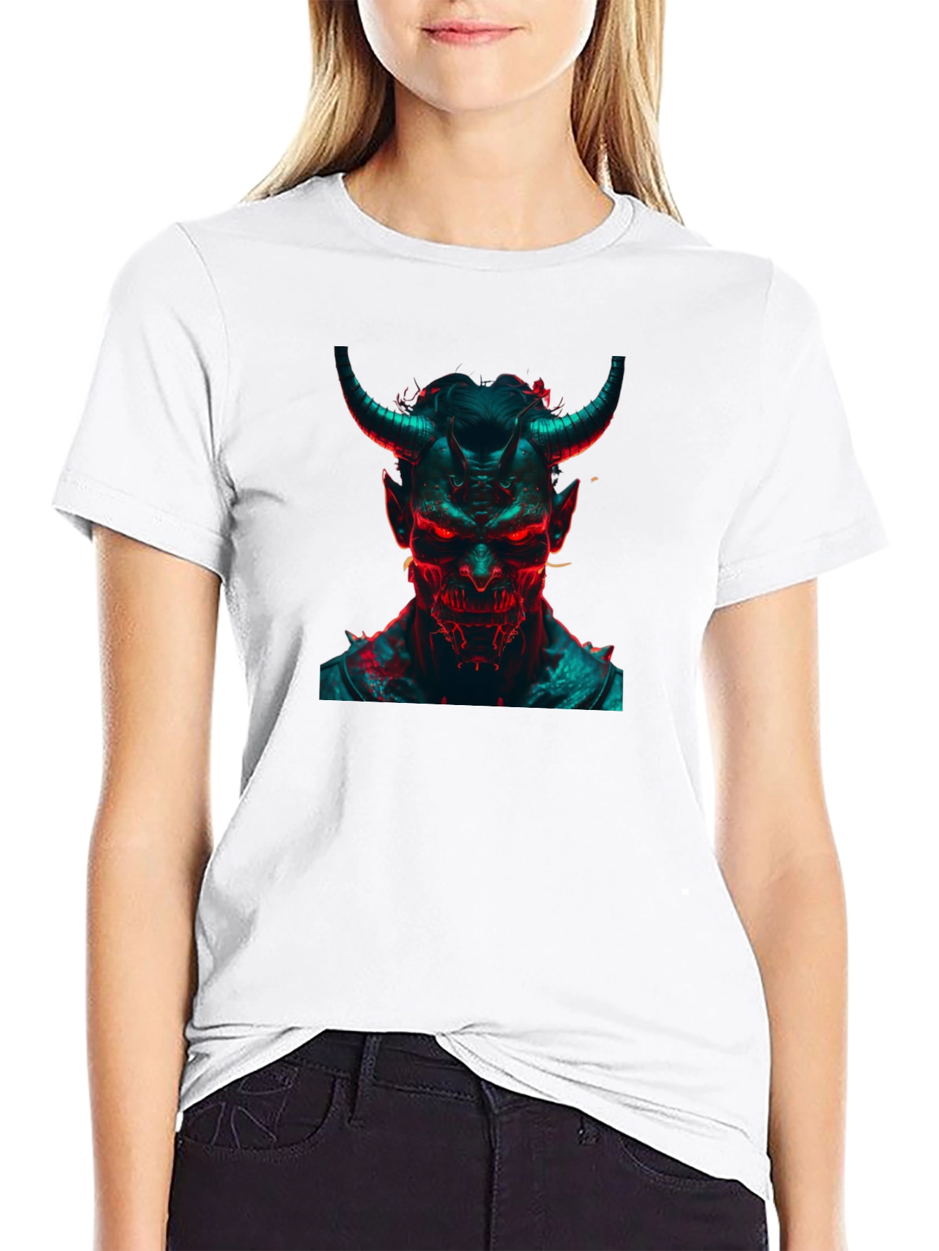 Black Demon Graphic T-Shirt - Bold & Edgy Design view 9
