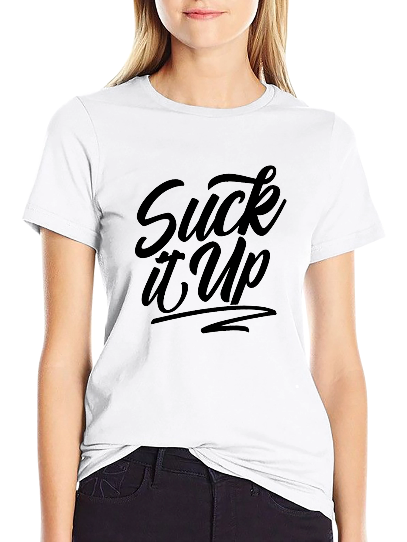 Black Suck It Up Black T-Shirt view 9