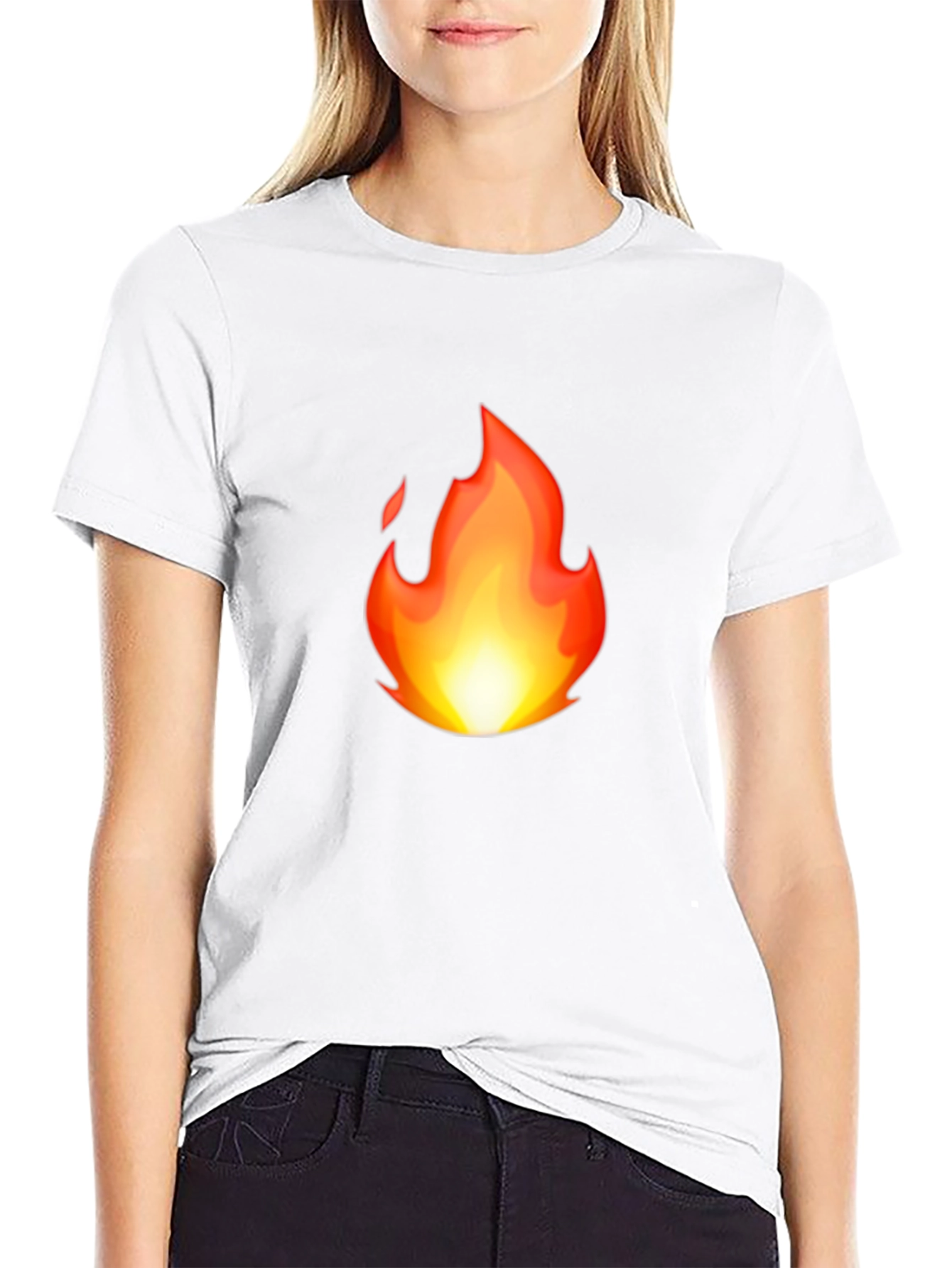 Black Fiery Black T-Shirt - Bold Graphic Tee view 9