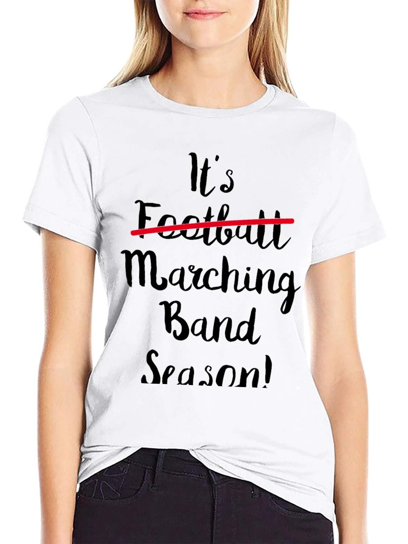 Black Marching Band Season T-Shirt - Black view 9