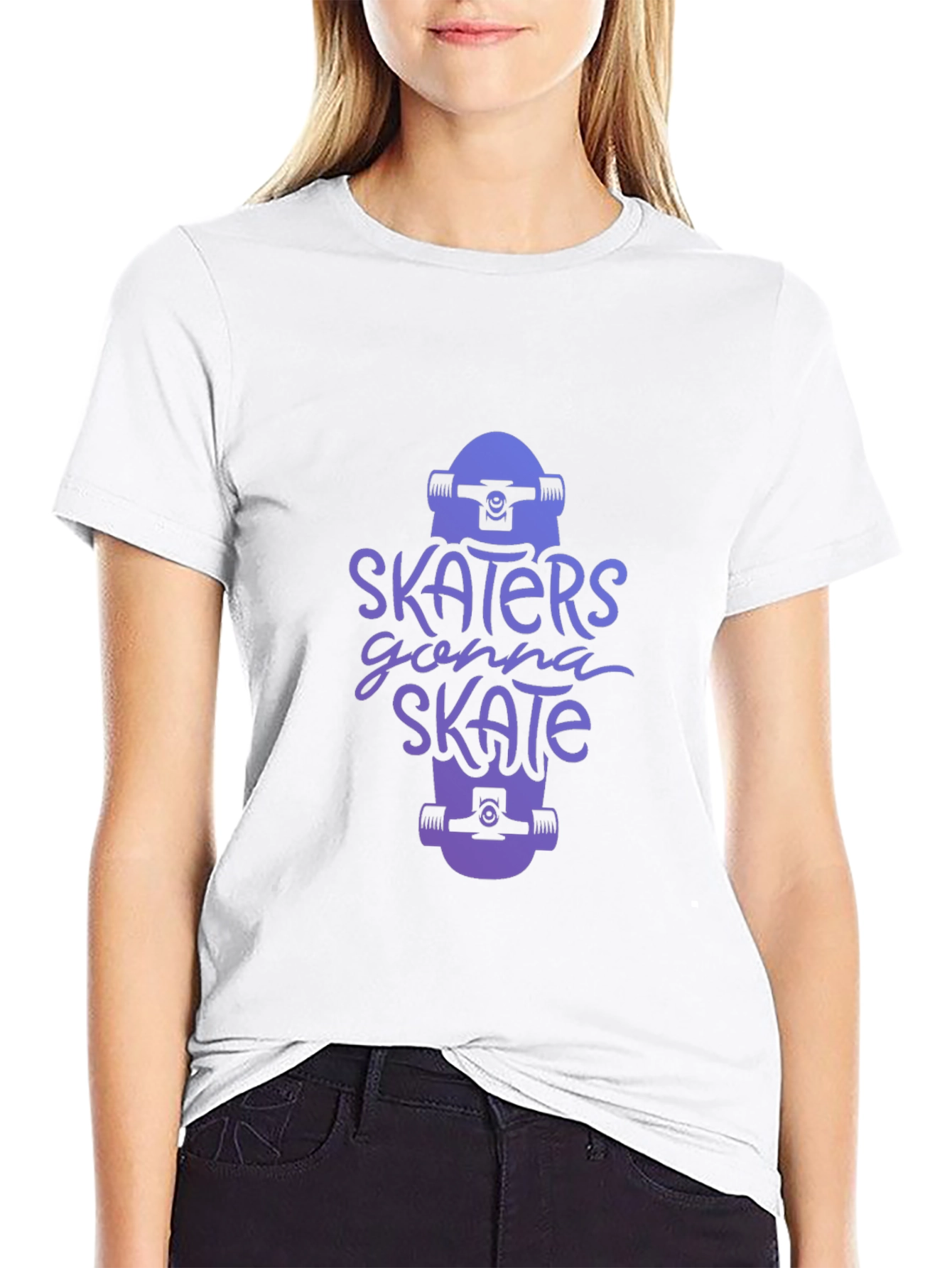 Black Skater Style Graphic Tee - Gonna Skate view 9