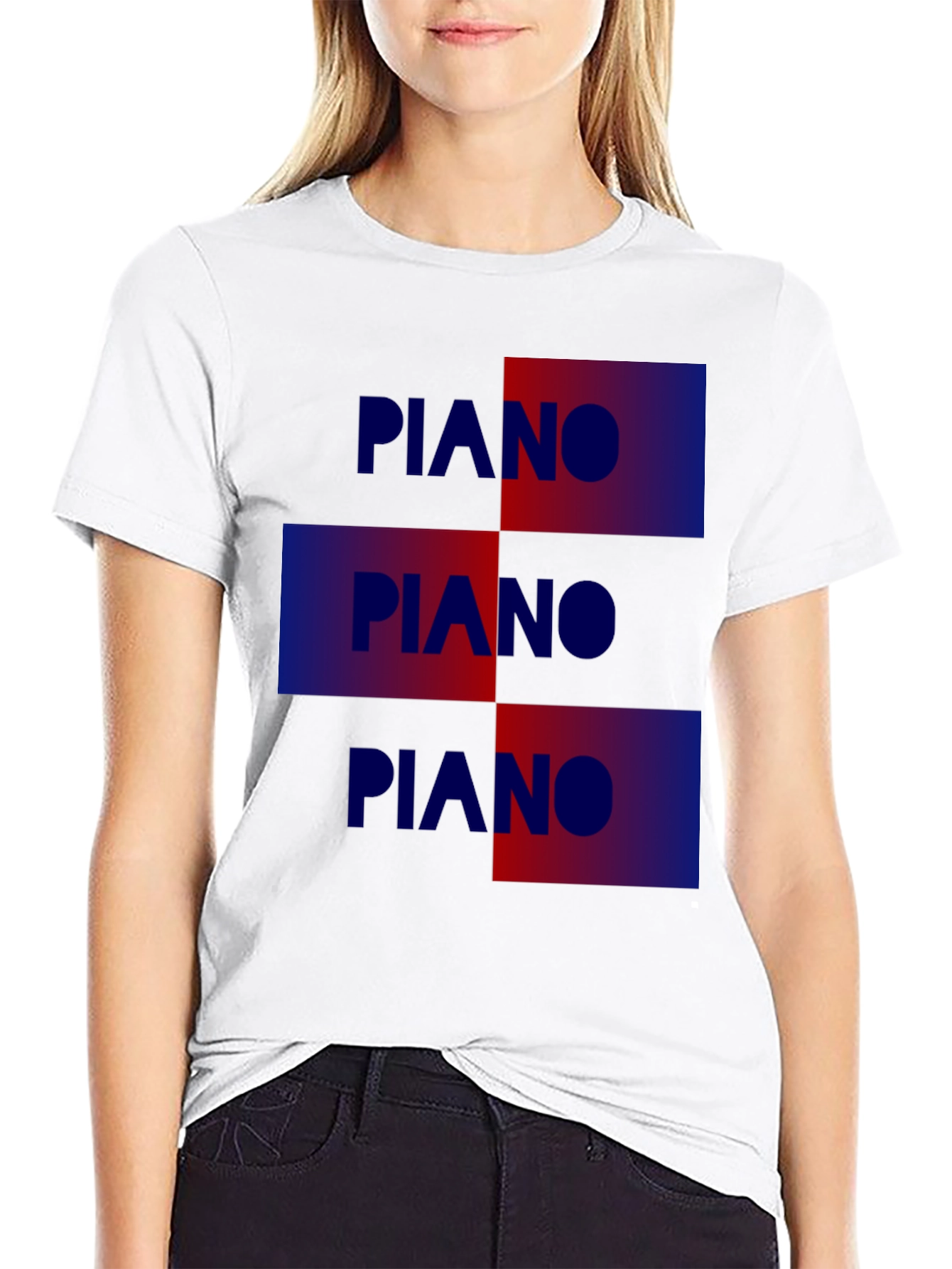 Black Piano Graphic Tee - Cool Music Lover T-Shirt view 9