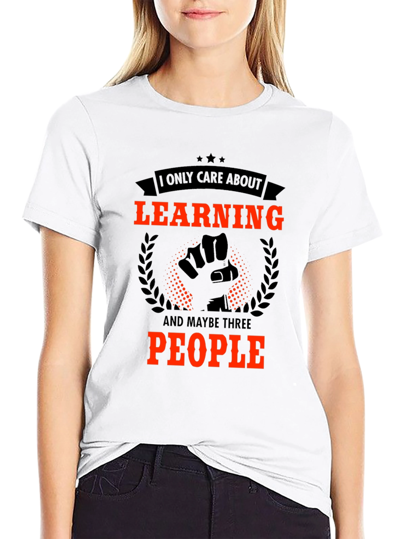 Black Learning Graphic Tee - I Only Care About... view 9