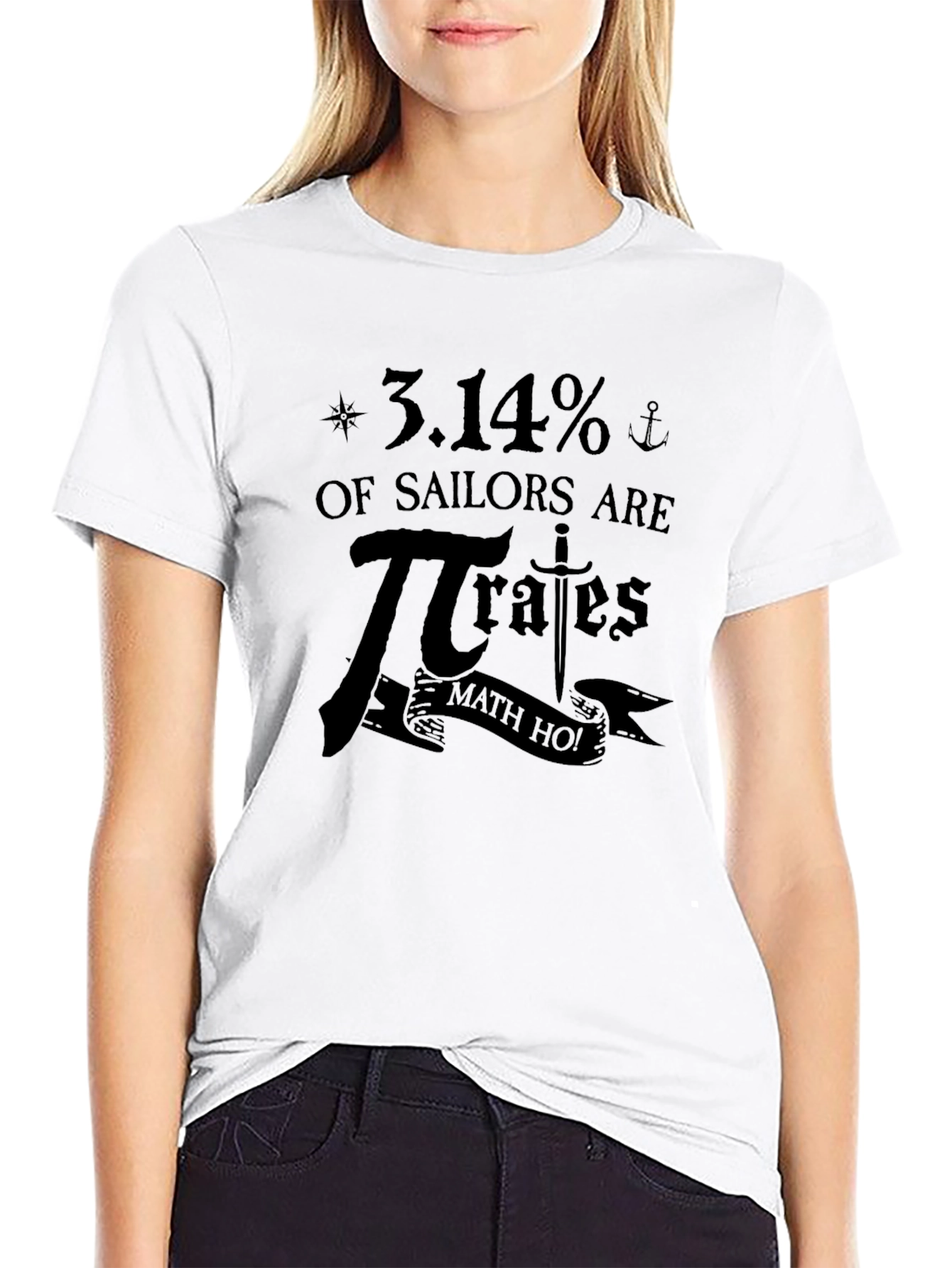 Black Math Pirate T-Shirt - 3.14% of Sailors view 9