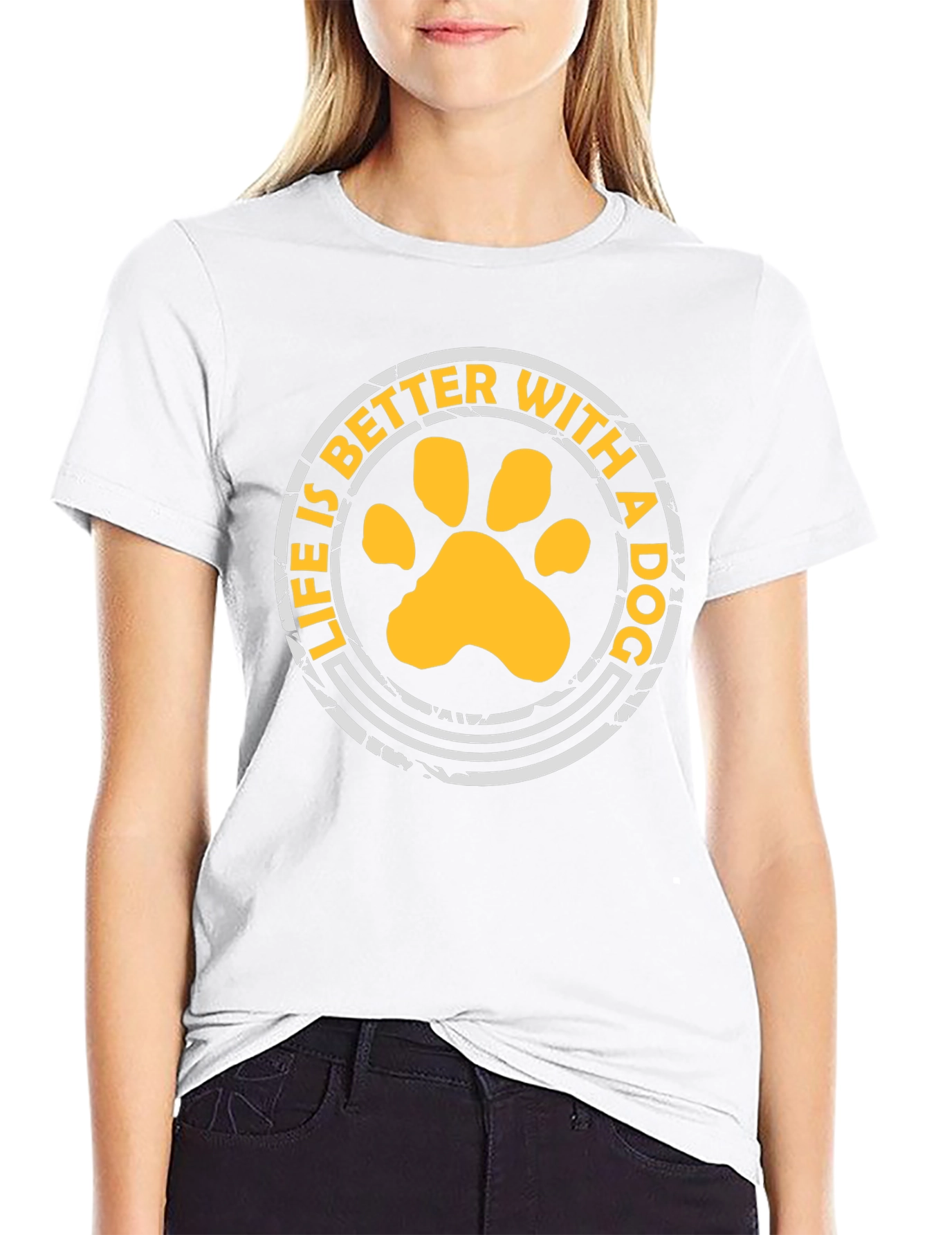 Black Life is Better With a Dog Graphic Tee view 9