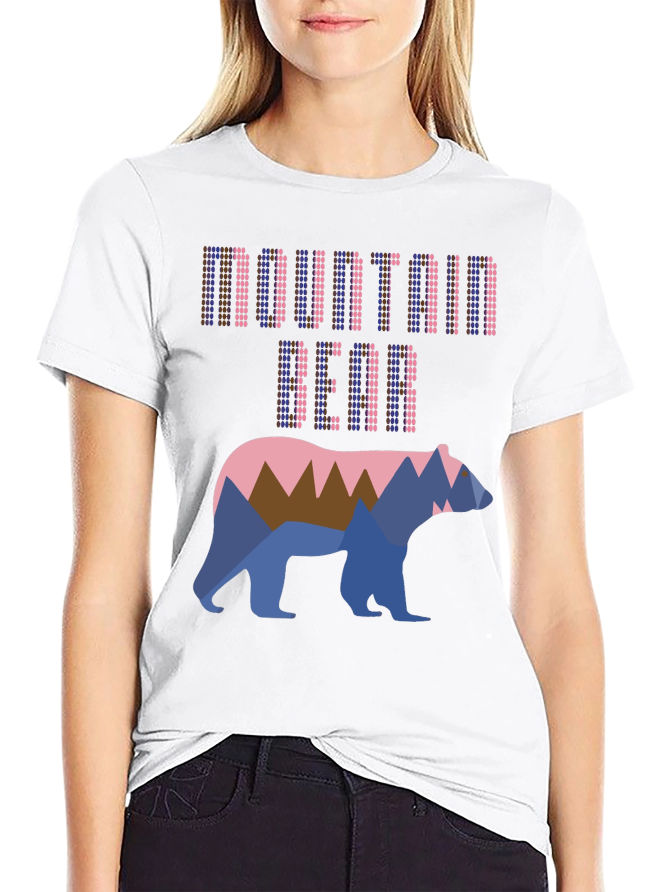 Black Mountain Bear Graphic T-Shirt - Cool Outdoor Design view 9