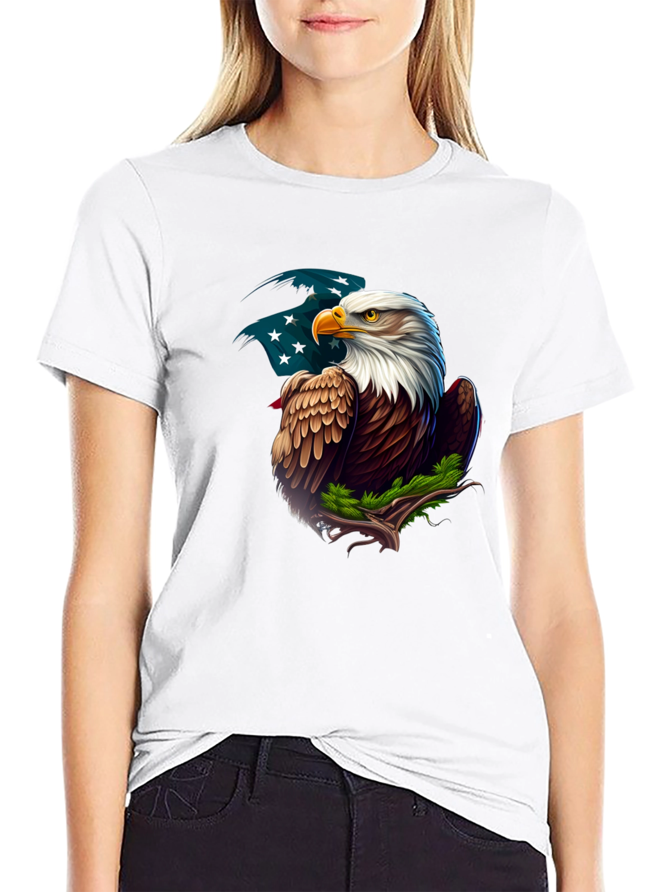 Black Eagle Graphic Tee - Patriotic American Pride view 9
