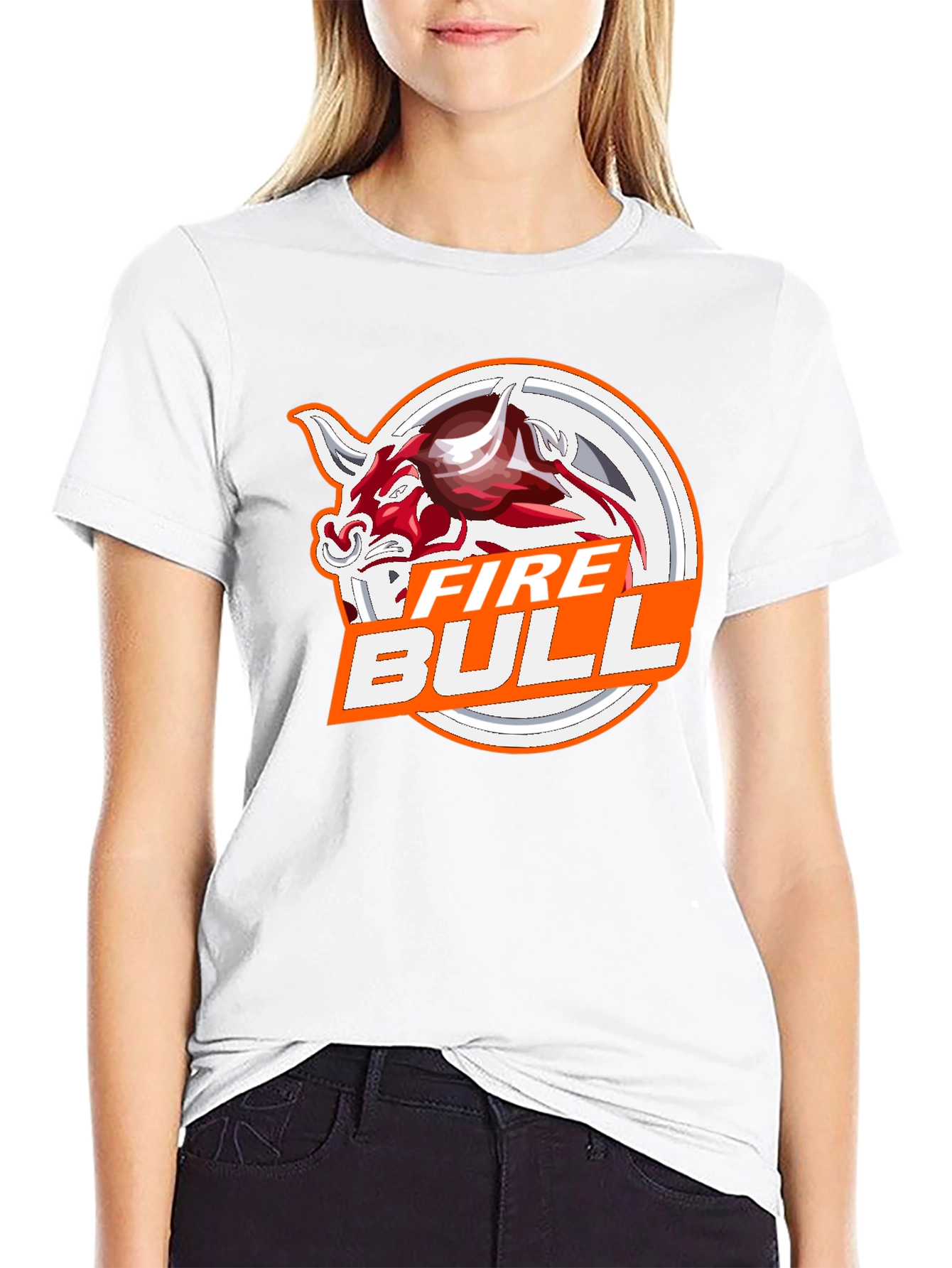 Black Fire Bull Graphic Tee - Stylish Black Cotton T-Shirt view 9