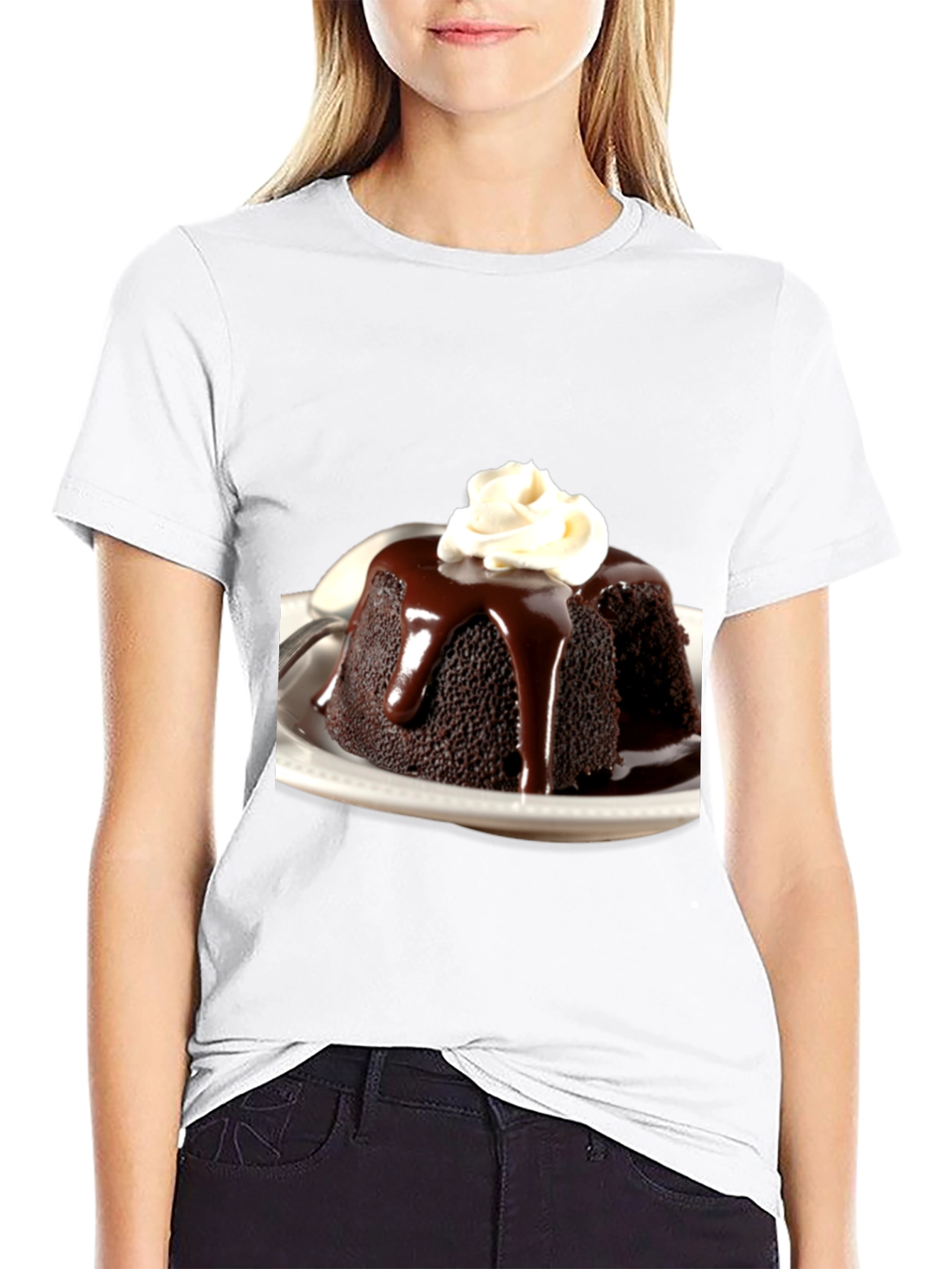 Black Chocolate Pudding Dessert T-Shirt view 9