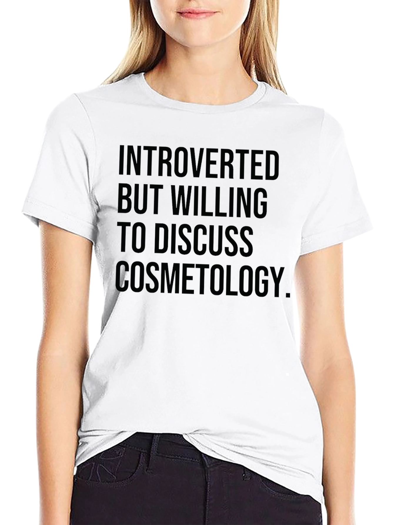Black Introverted Cosmetology Enthusiast T-Shirt view 9