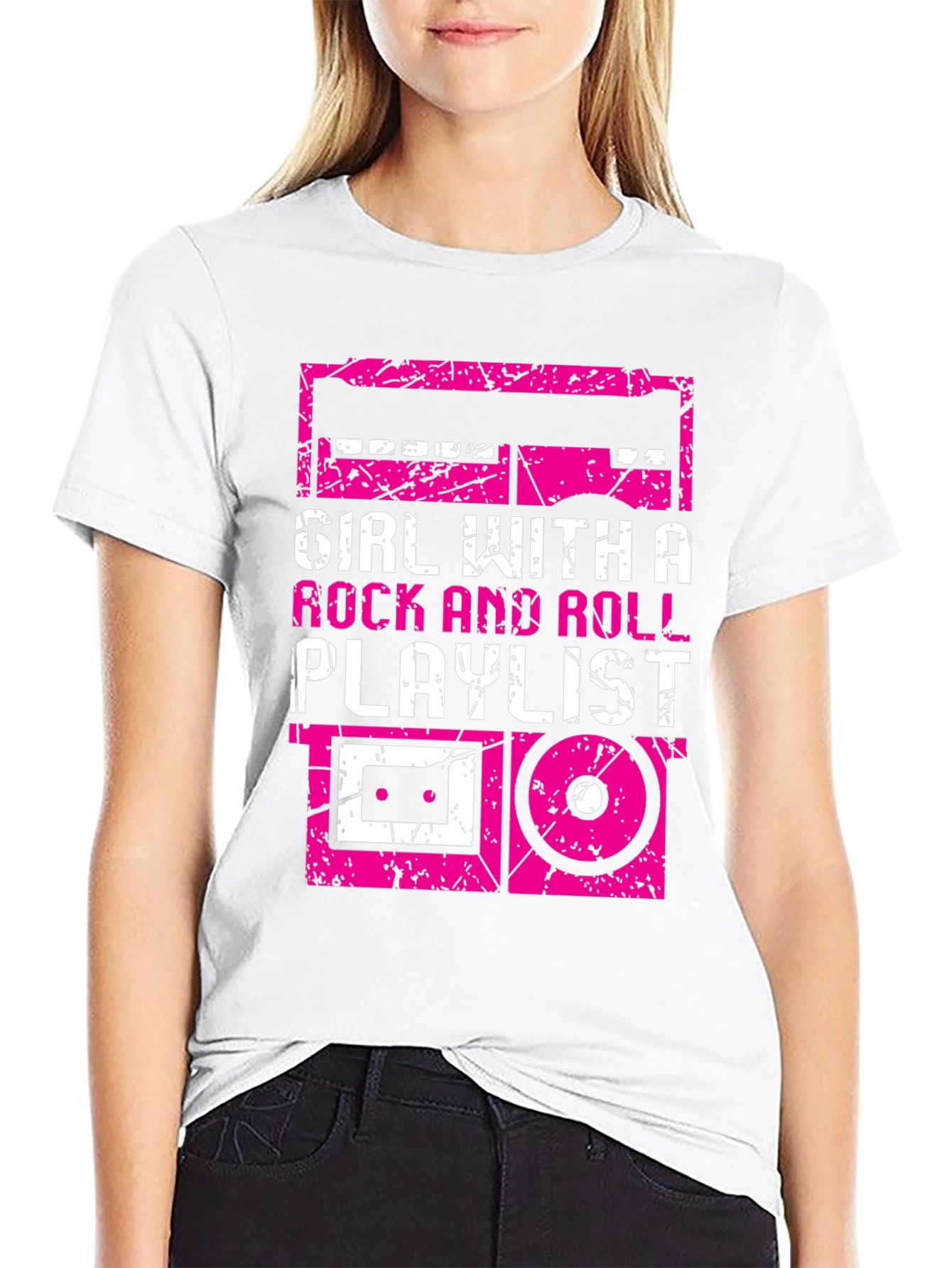 Black Rock and Roll Playlist T-Shirt view 9