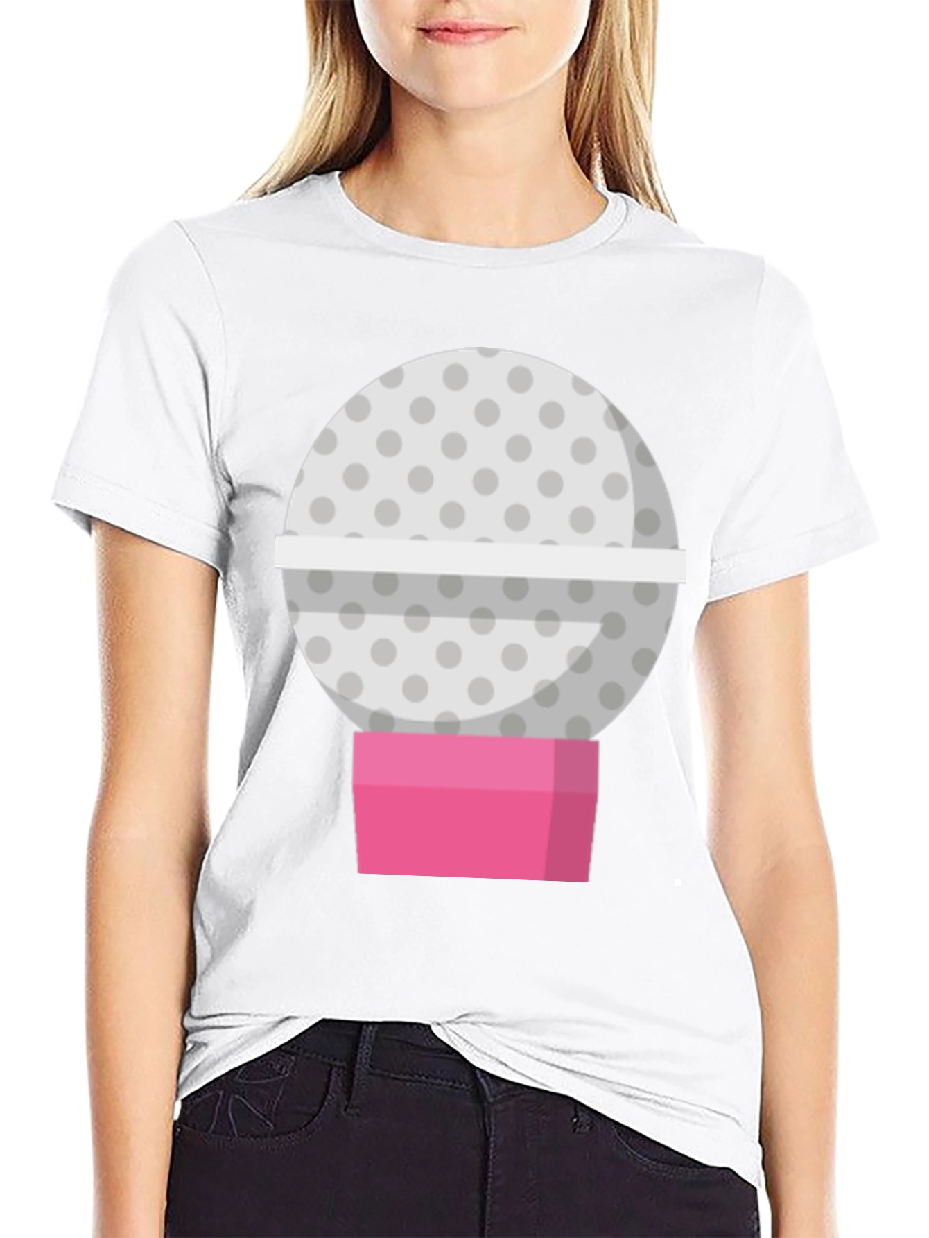 Black Golf Ball Candy Machine Graphic Tee view 9
