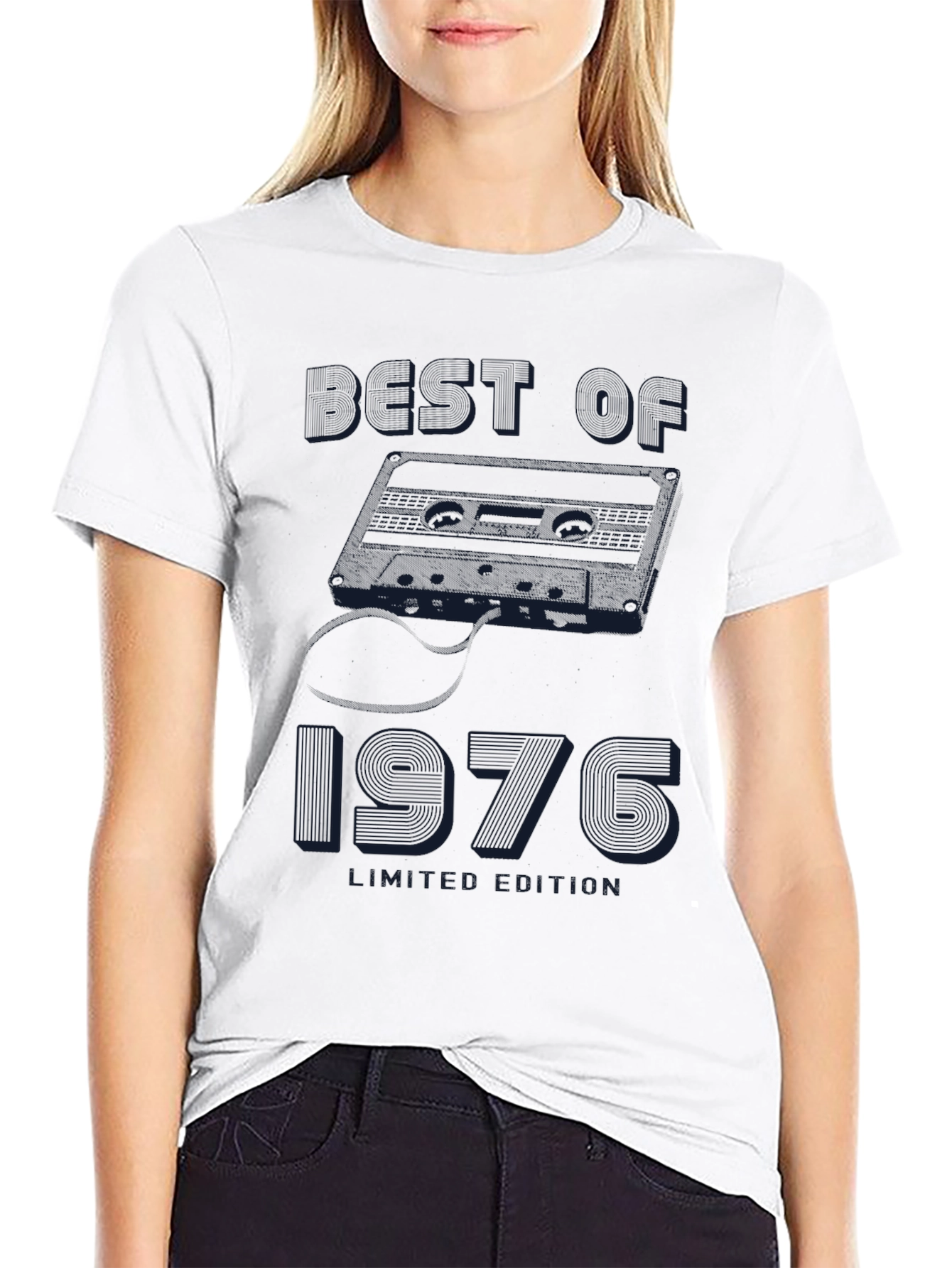 Black Best of 1976 Limited Edition Cassette Tape T-Shirt view 9