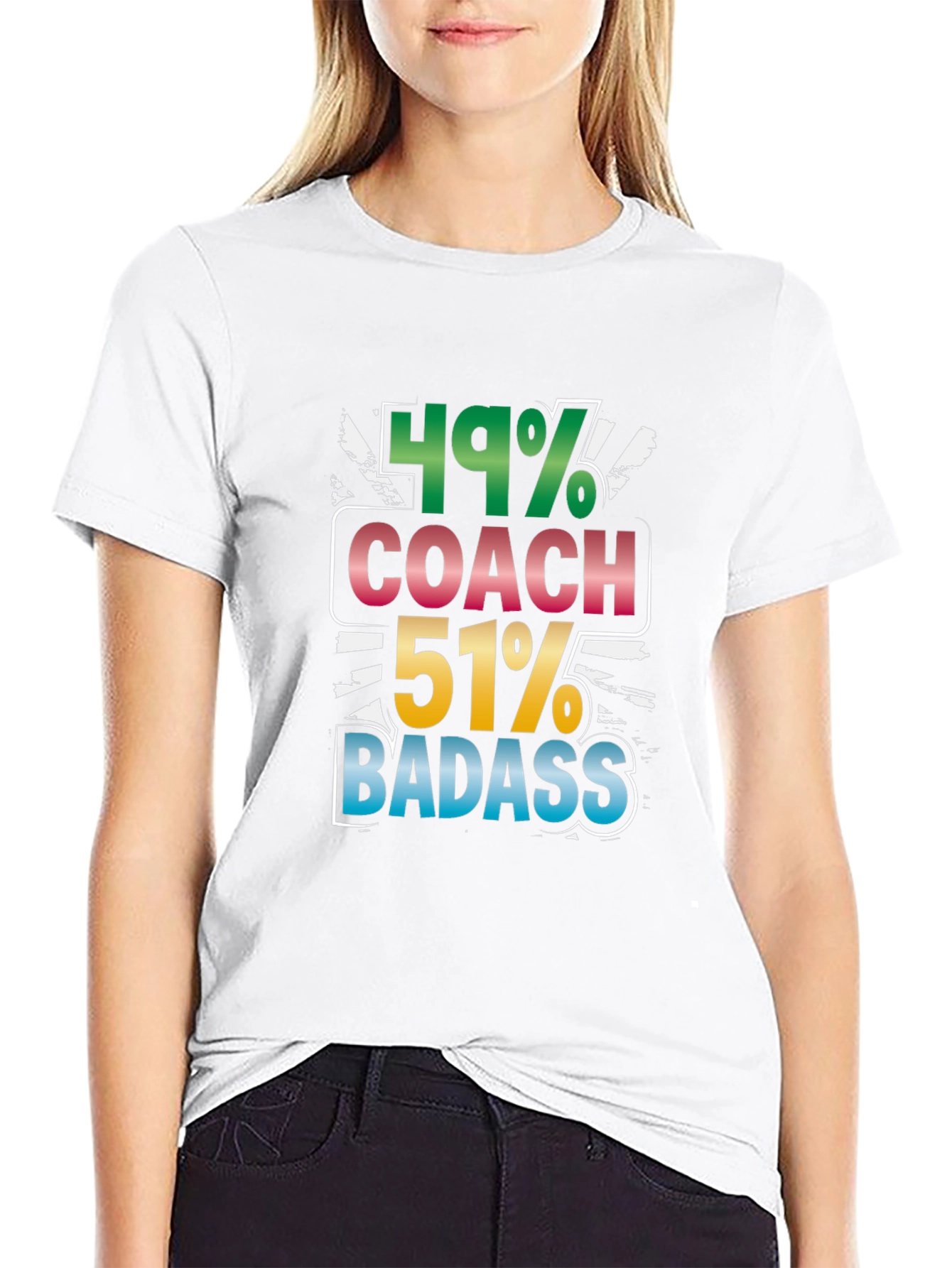Black Coach Badass Graphic Tee - Black Cotton Blend T-Shirt view 9