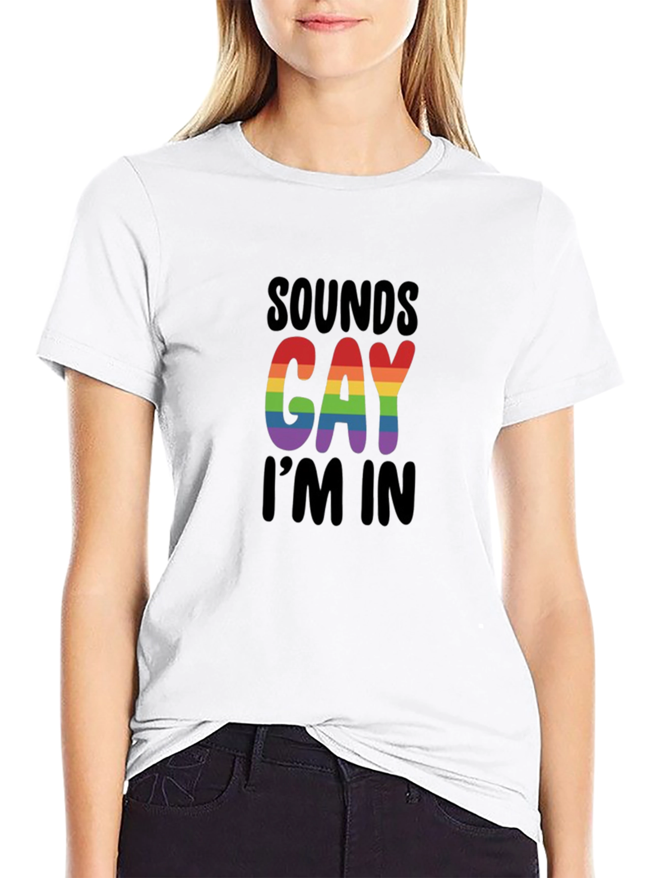 Black Sounds Gay I'm In T-Shirt view 9