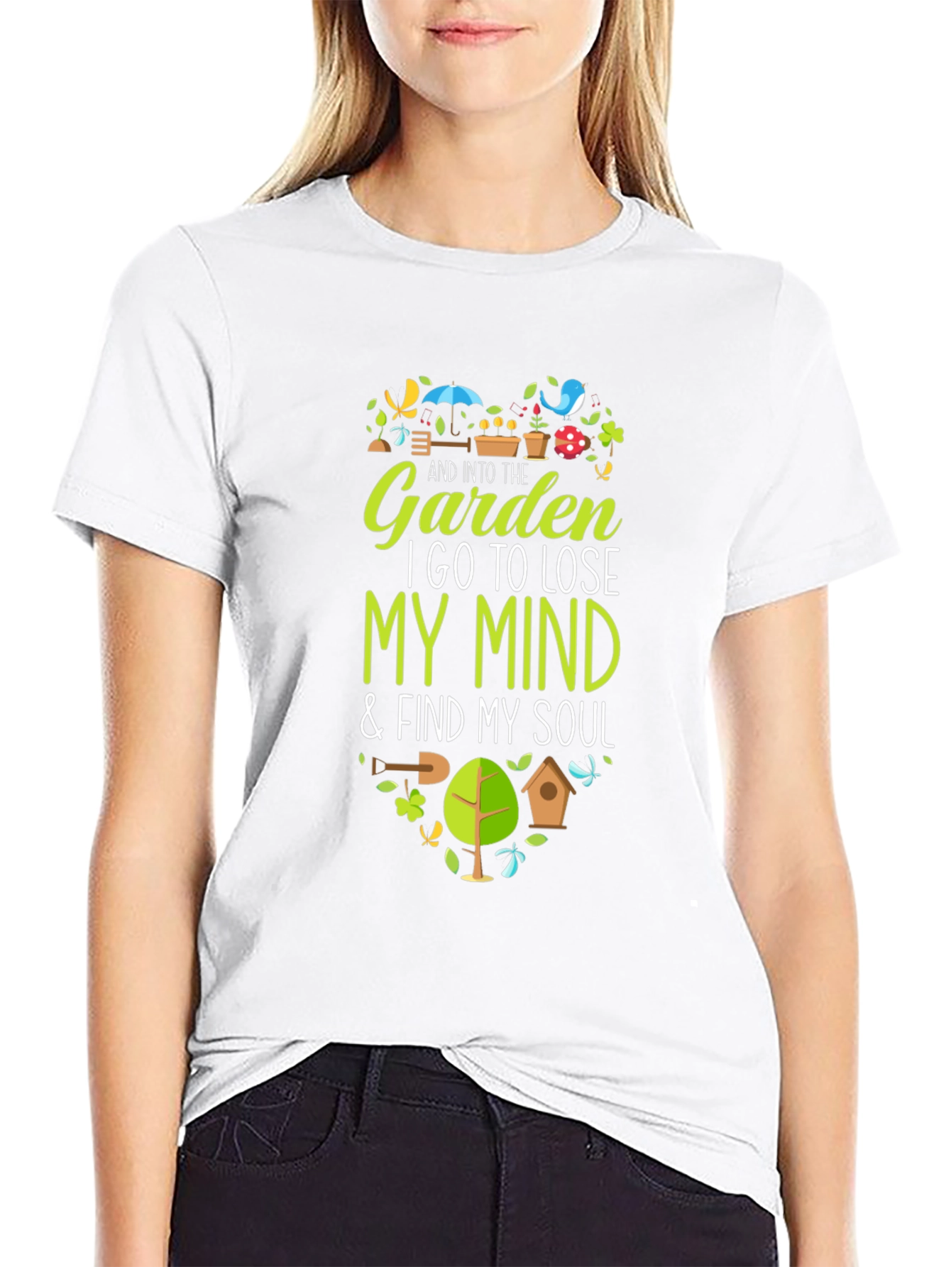 Black Garden Lover T-Shirt - Lose My Mind, Find My Soul view 9