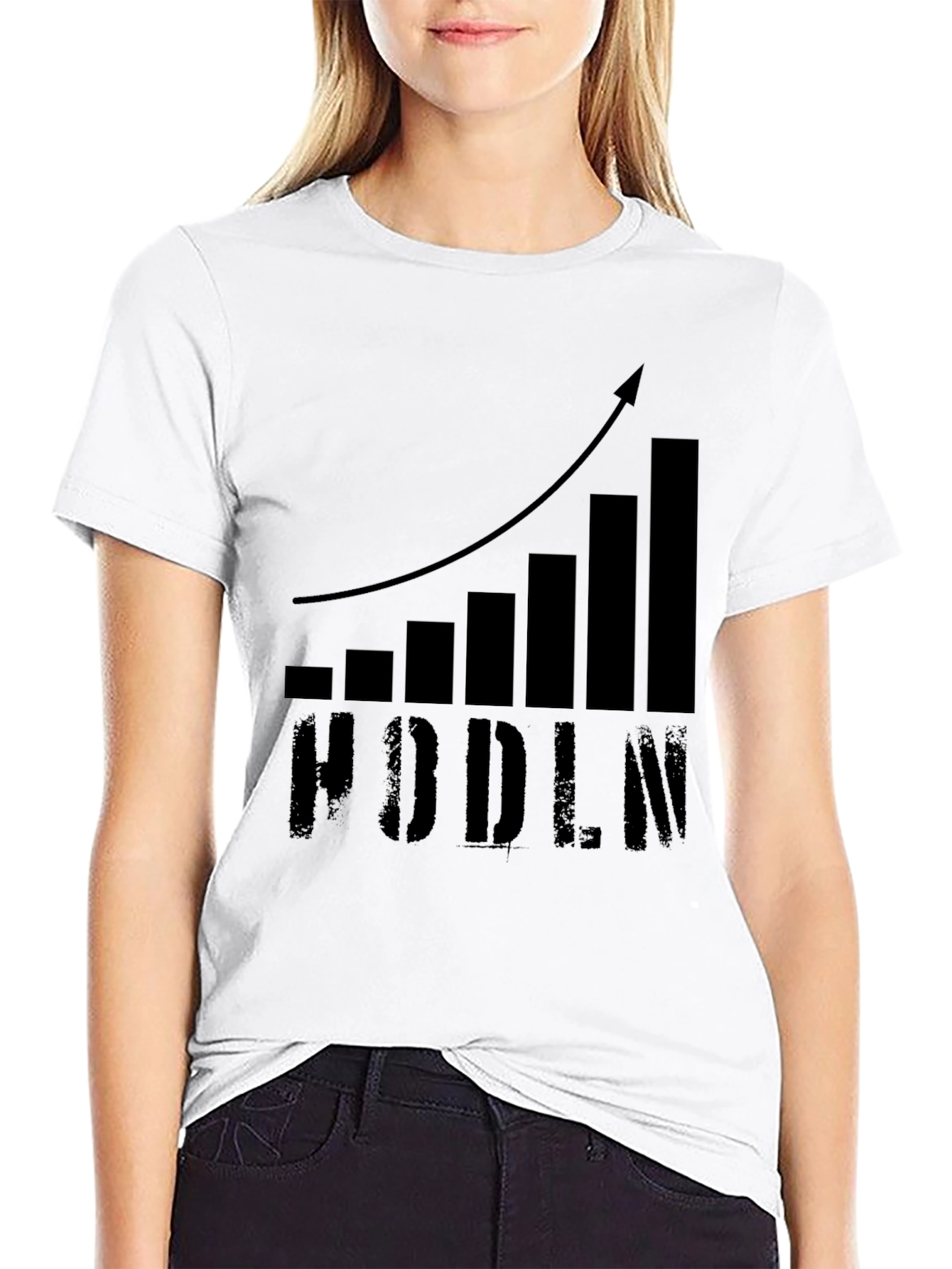 Black HODLN Crypto Bull Market T-Shirt view 9