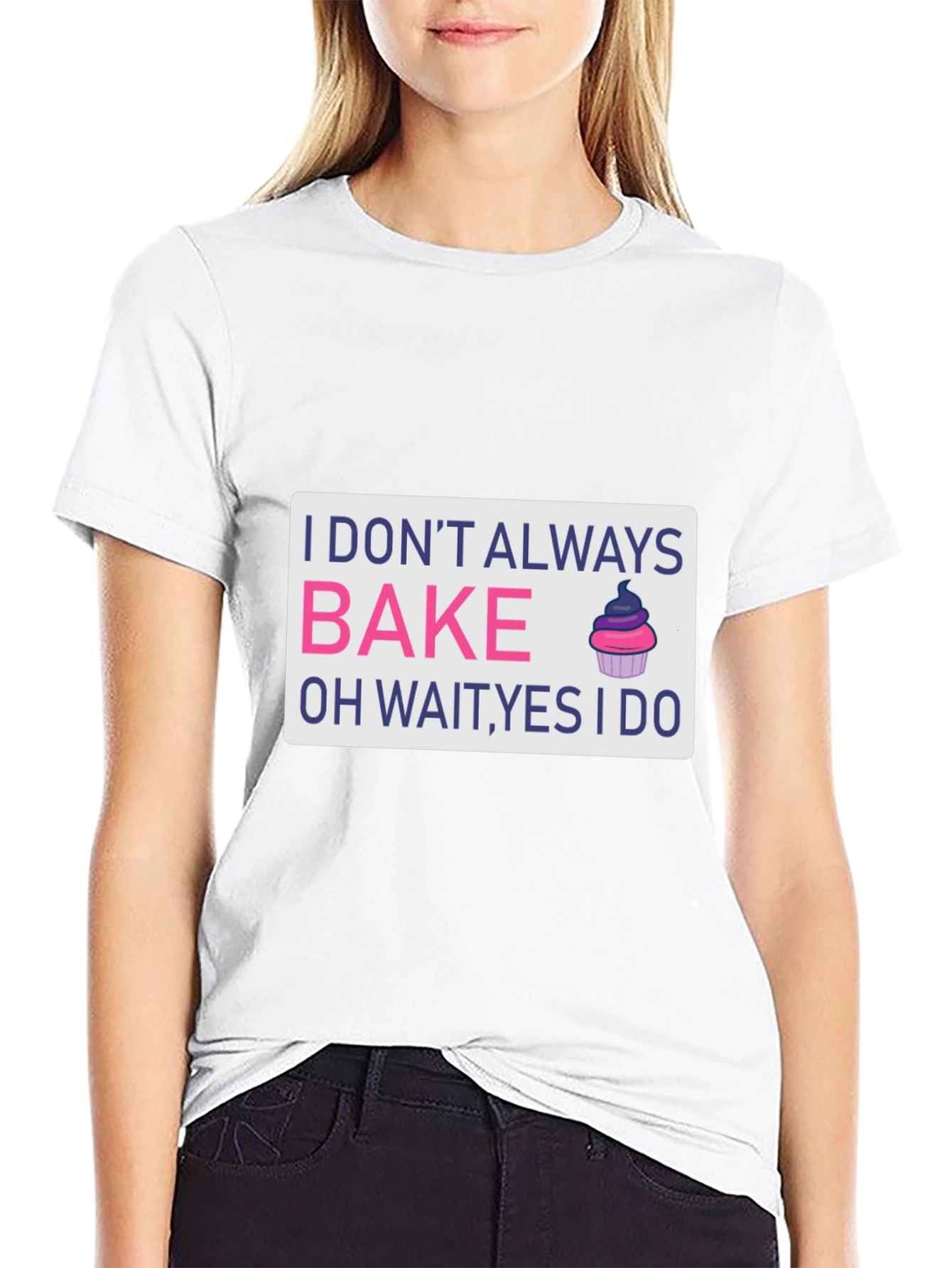 Black I Don't Always Bake T-Shirt - Funny Baker Tee view 9