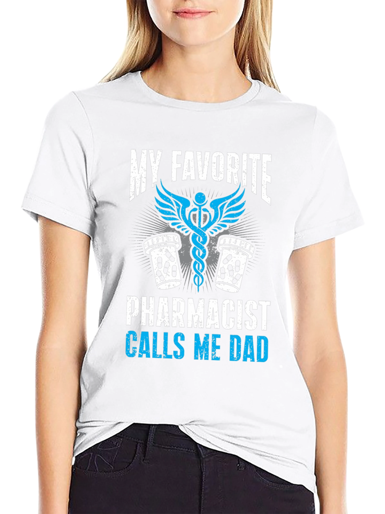 Black Pharmacist Dad T-Shirt: My Favorite Calls Me Dad view 9