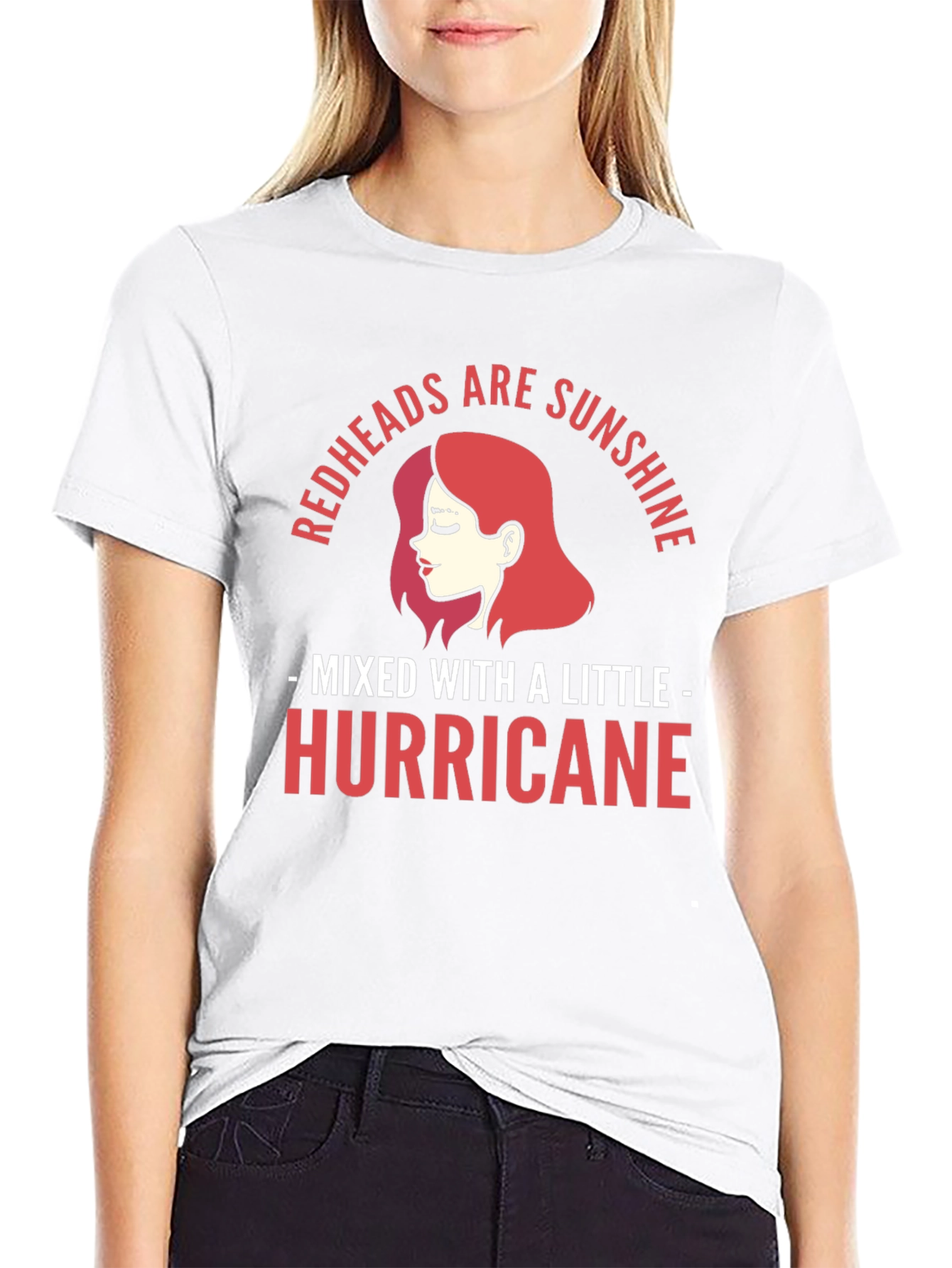 Black Redhead Sunshine Hurricane Graphic Tee view 9