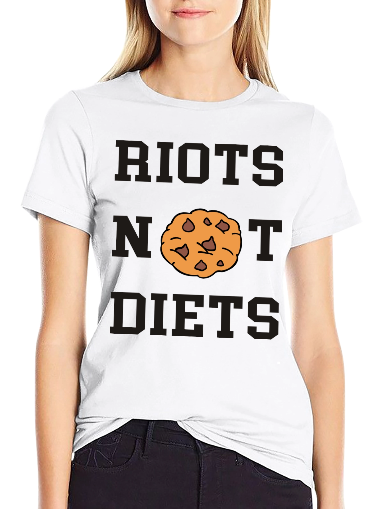 Black Riots Not Diets Cookie T-Shirt view 9