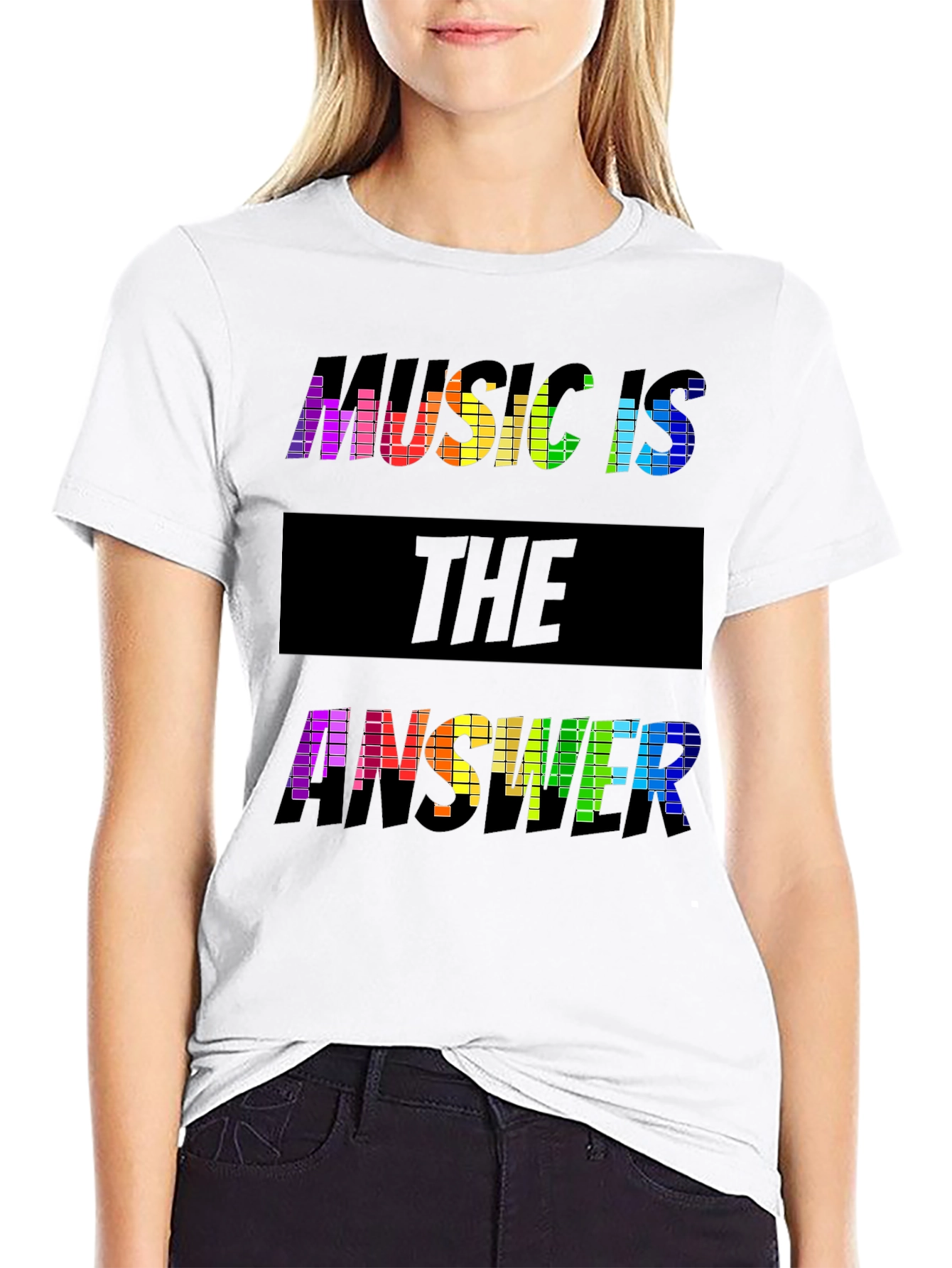 Black Music Is The Answer Graphic T-Shirt view 9
