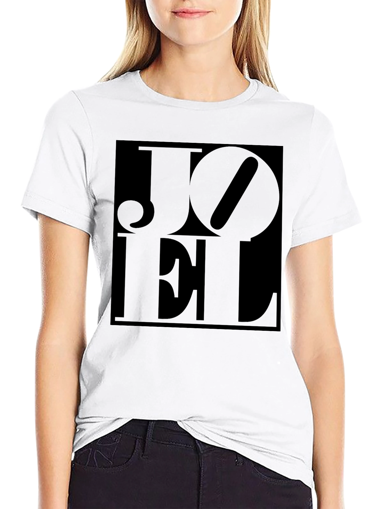 Black Joel Graphic Print Black T-Shirt view 9