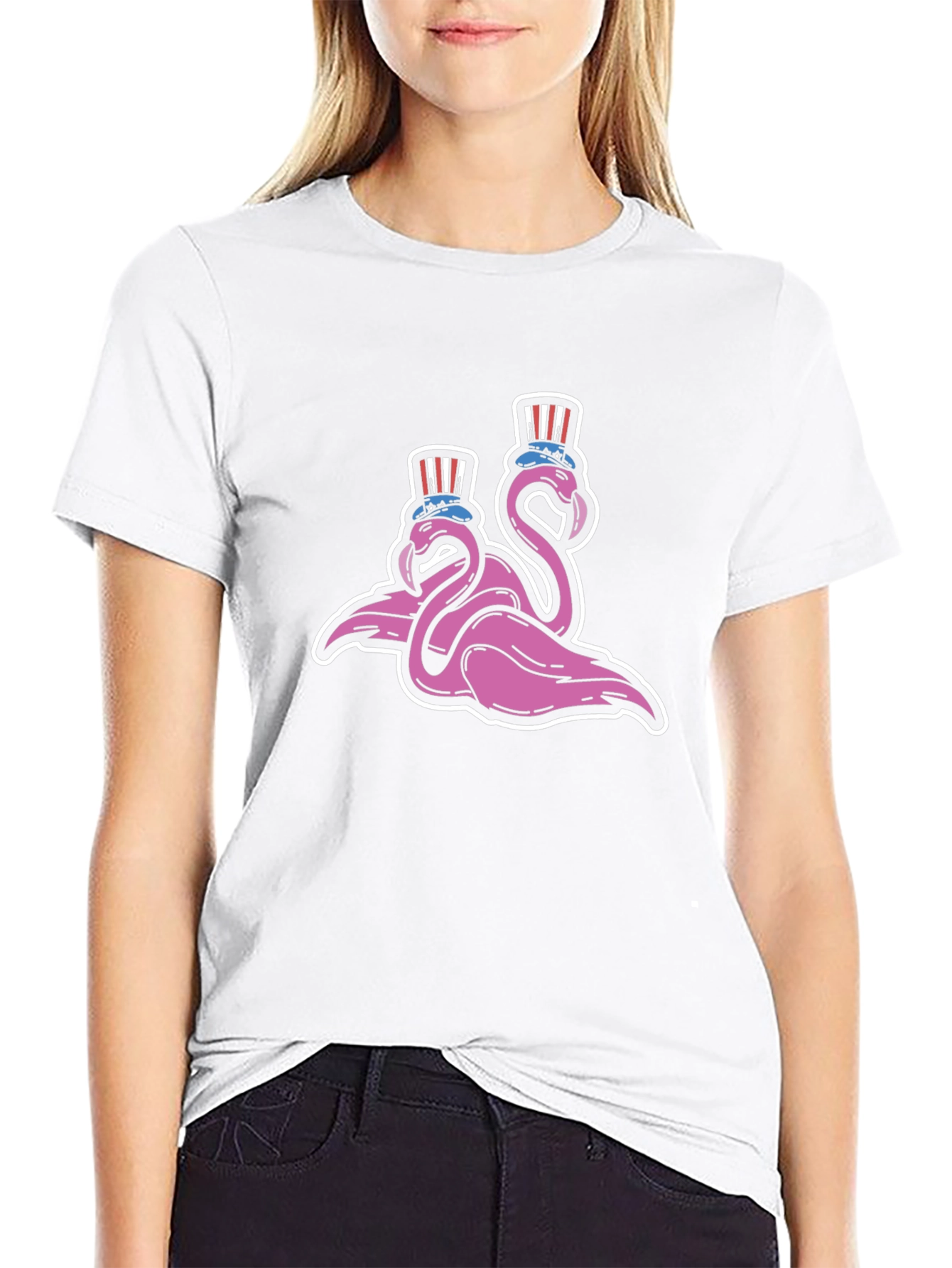 Flamingo Uncle Sam T-Shirt - 9