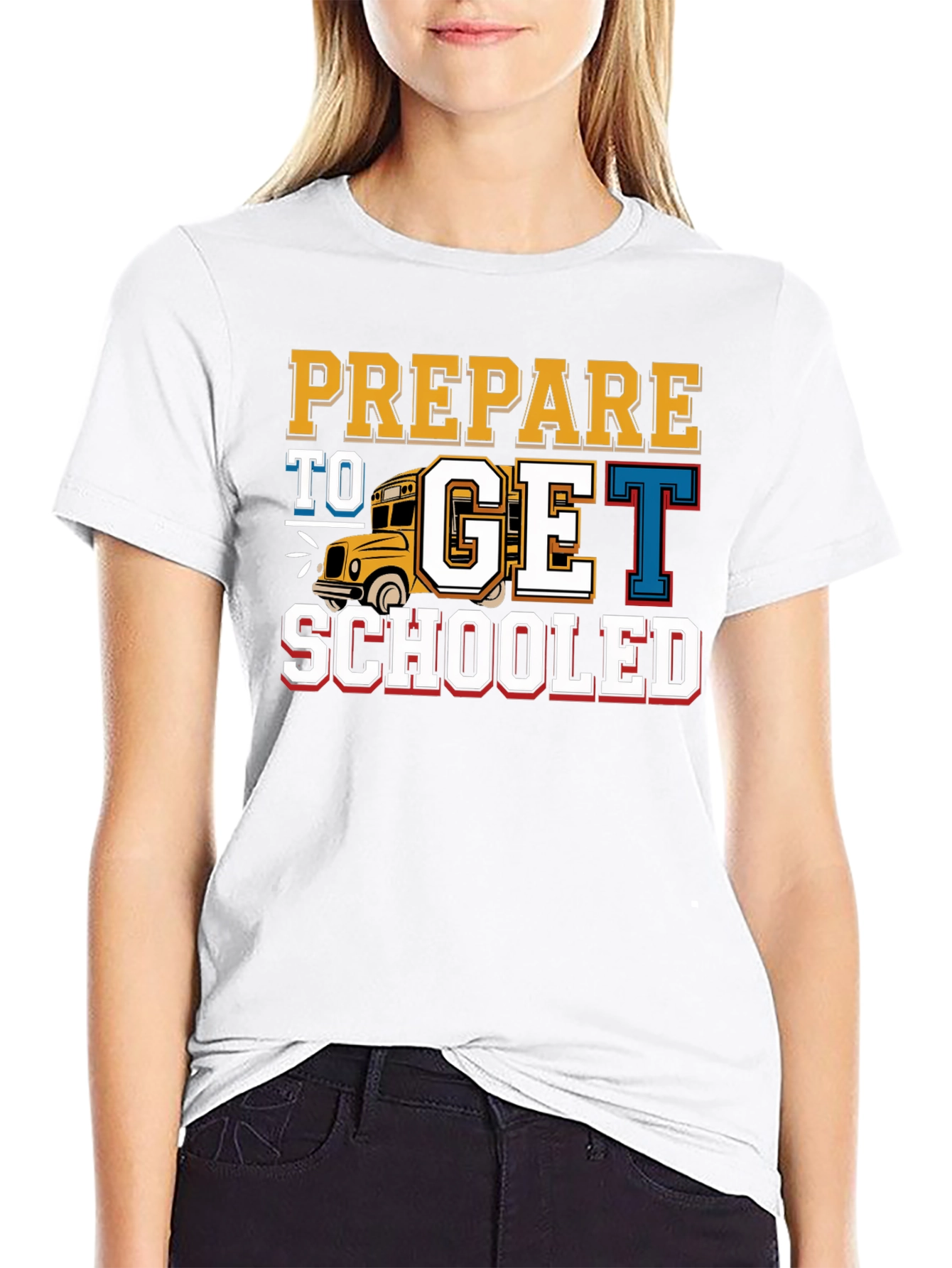 Black Prepare to Get Schooled T-Shirt Back to School view 9