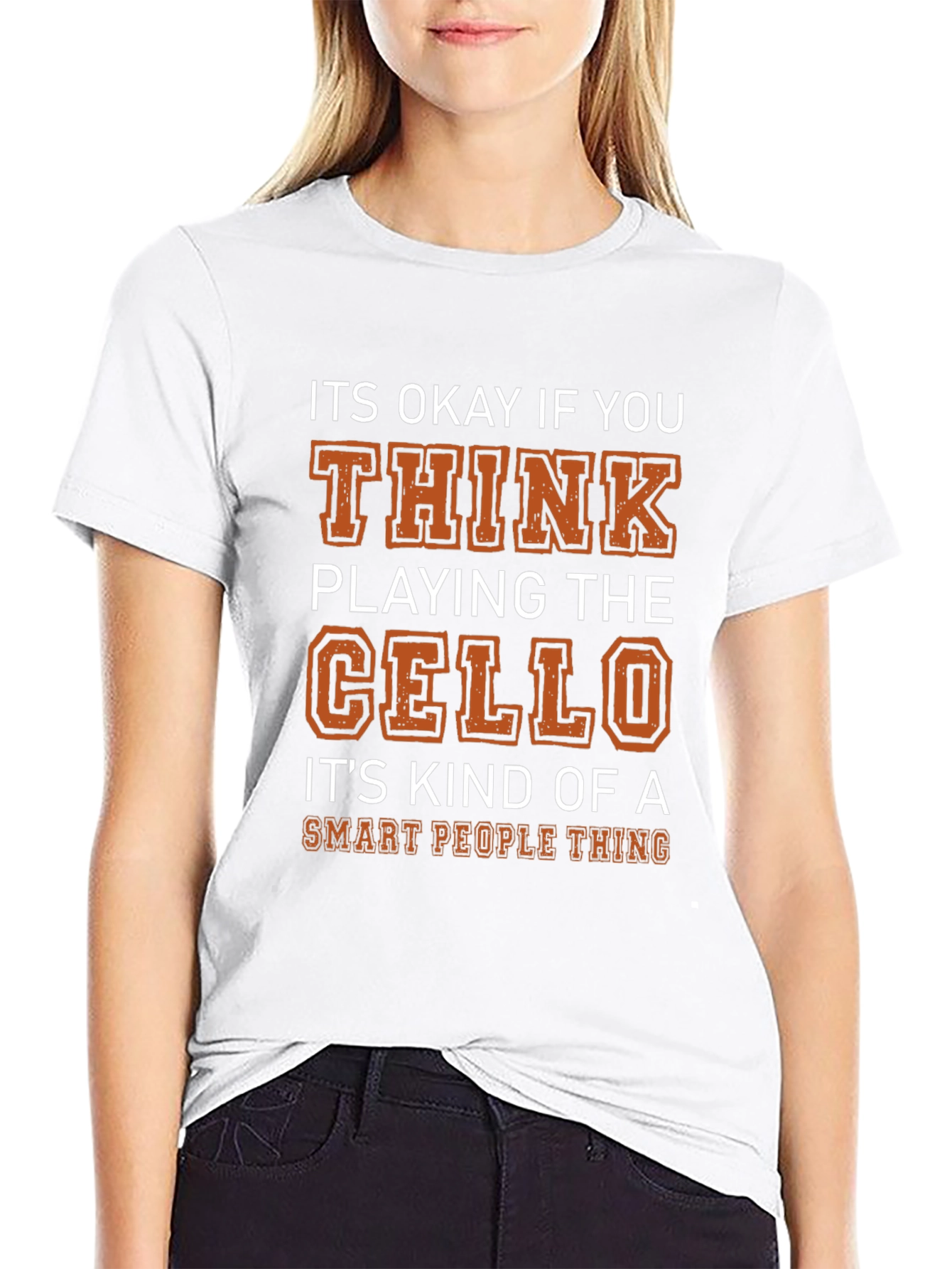 Black Cello Player Smart People T-Shirt view 9