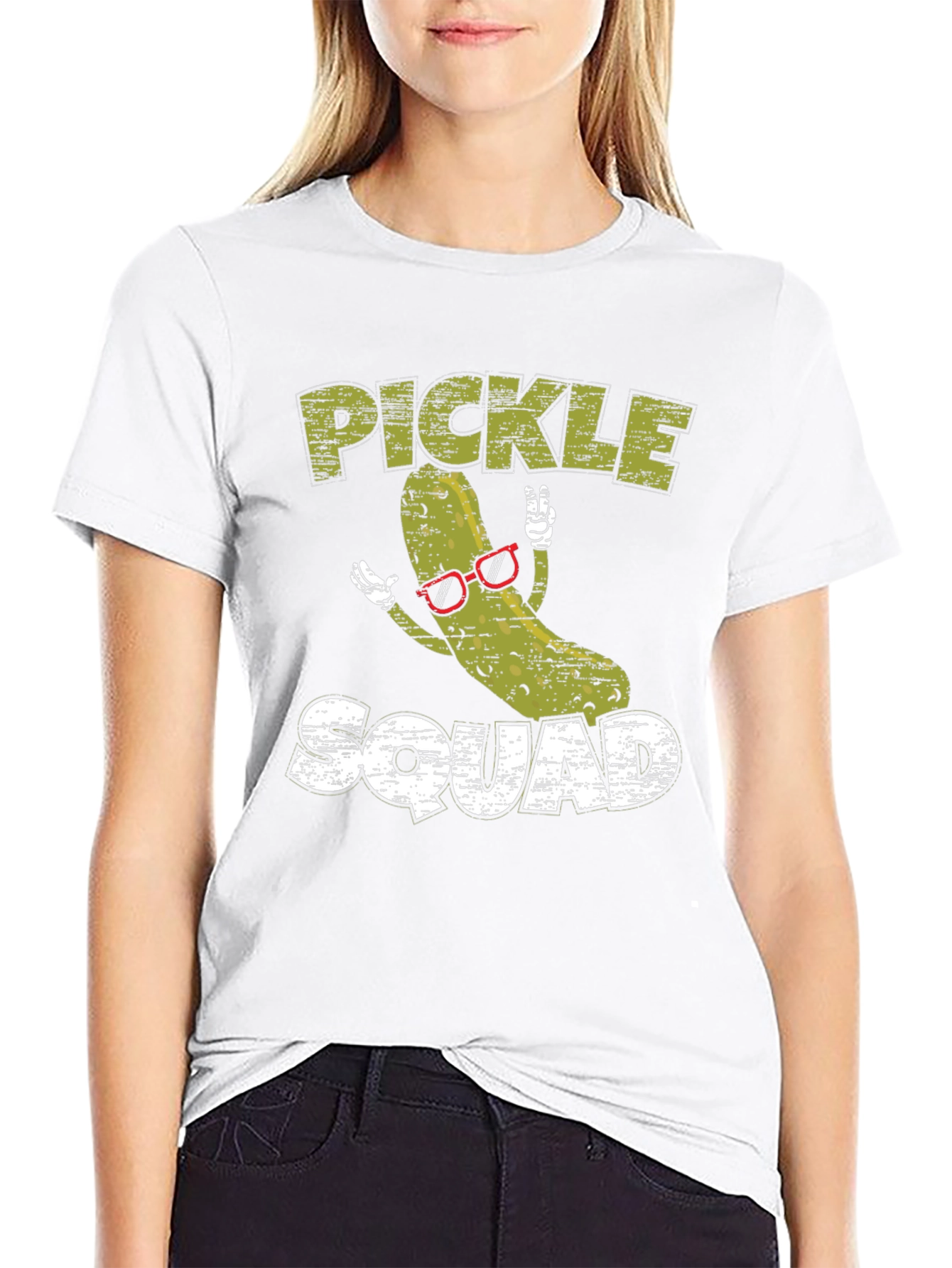 Black Pickle Squad T-Shirt - Cool Graphic Tee view 9
