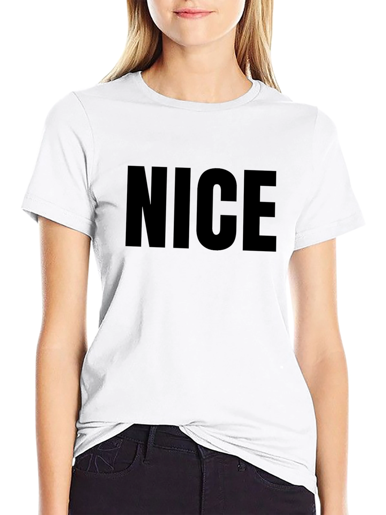 Black NICE Graphic Tee - Casual Comfort view 9