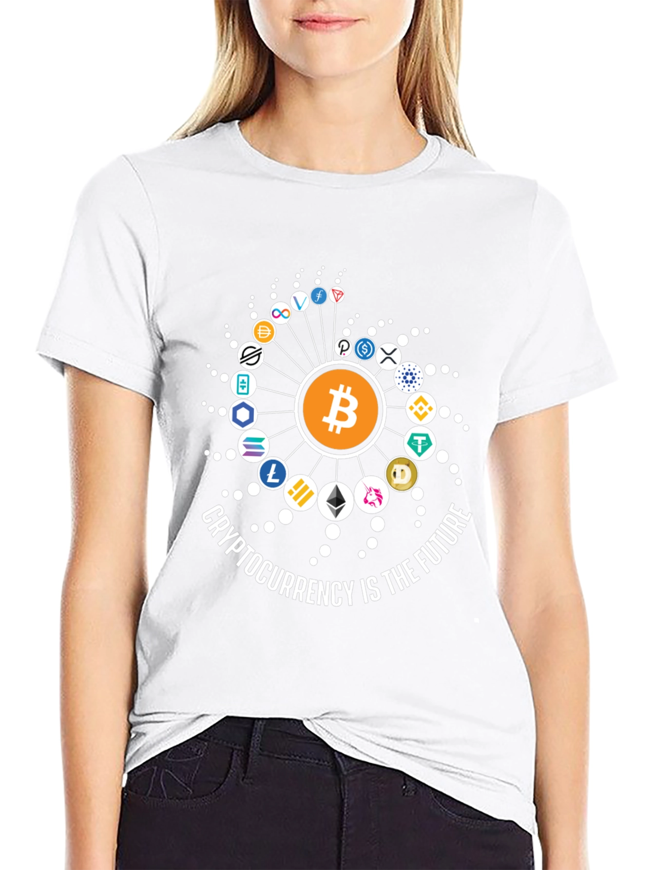 Black Crypto Future Black T-Shirt view 9