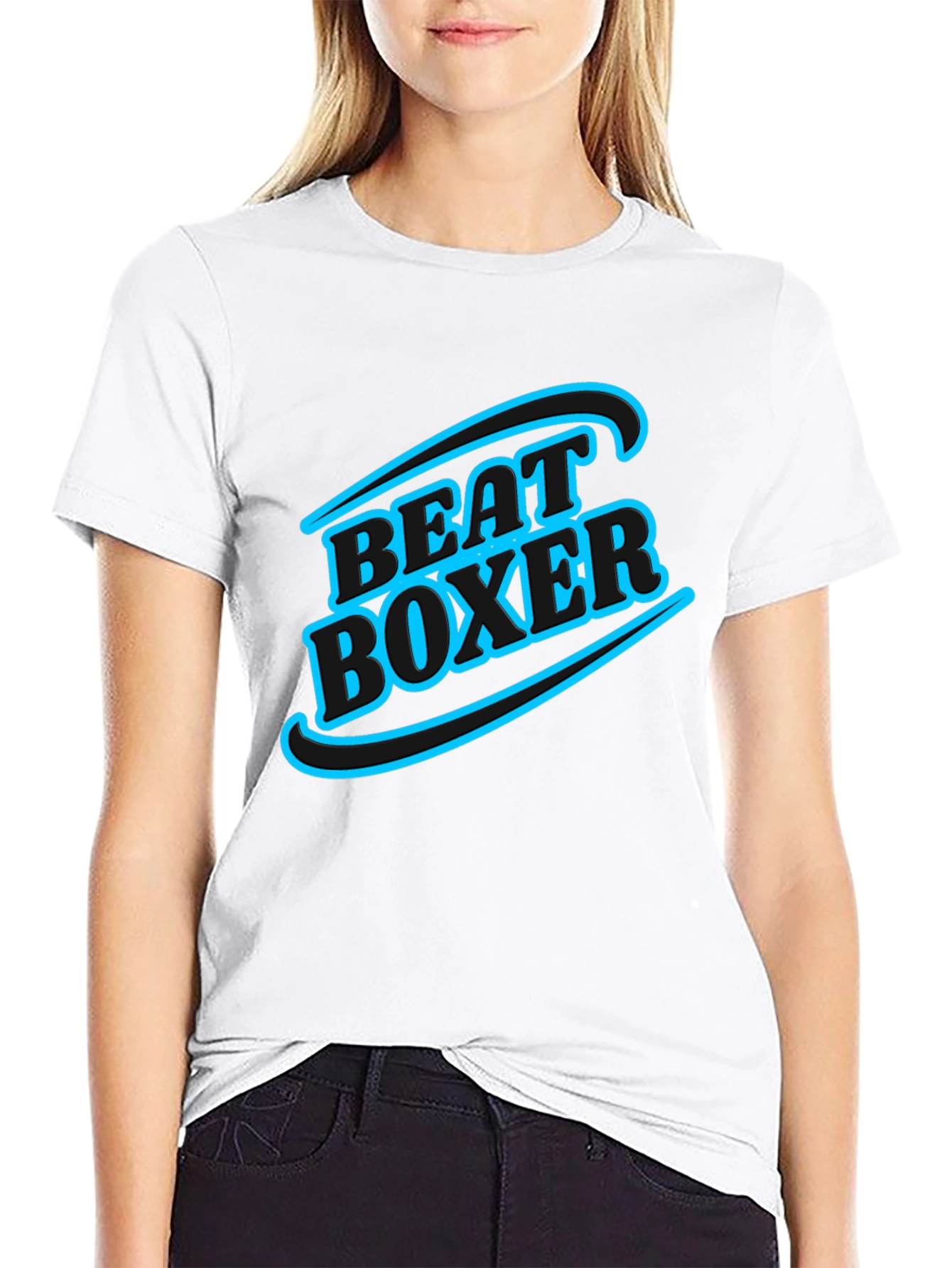 Black Beat Boxer Graphic Tee - Stylish Black T-Shirt view 9