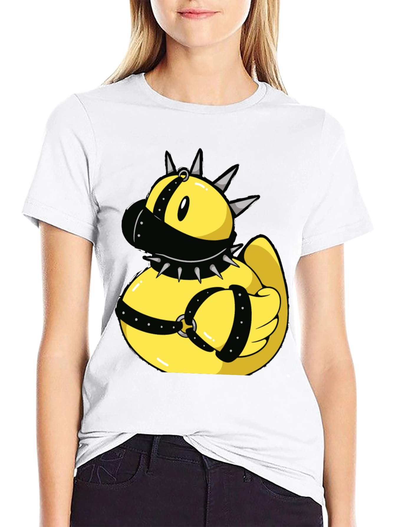 Black Novelty Rubber Duck T-Shirt view 9