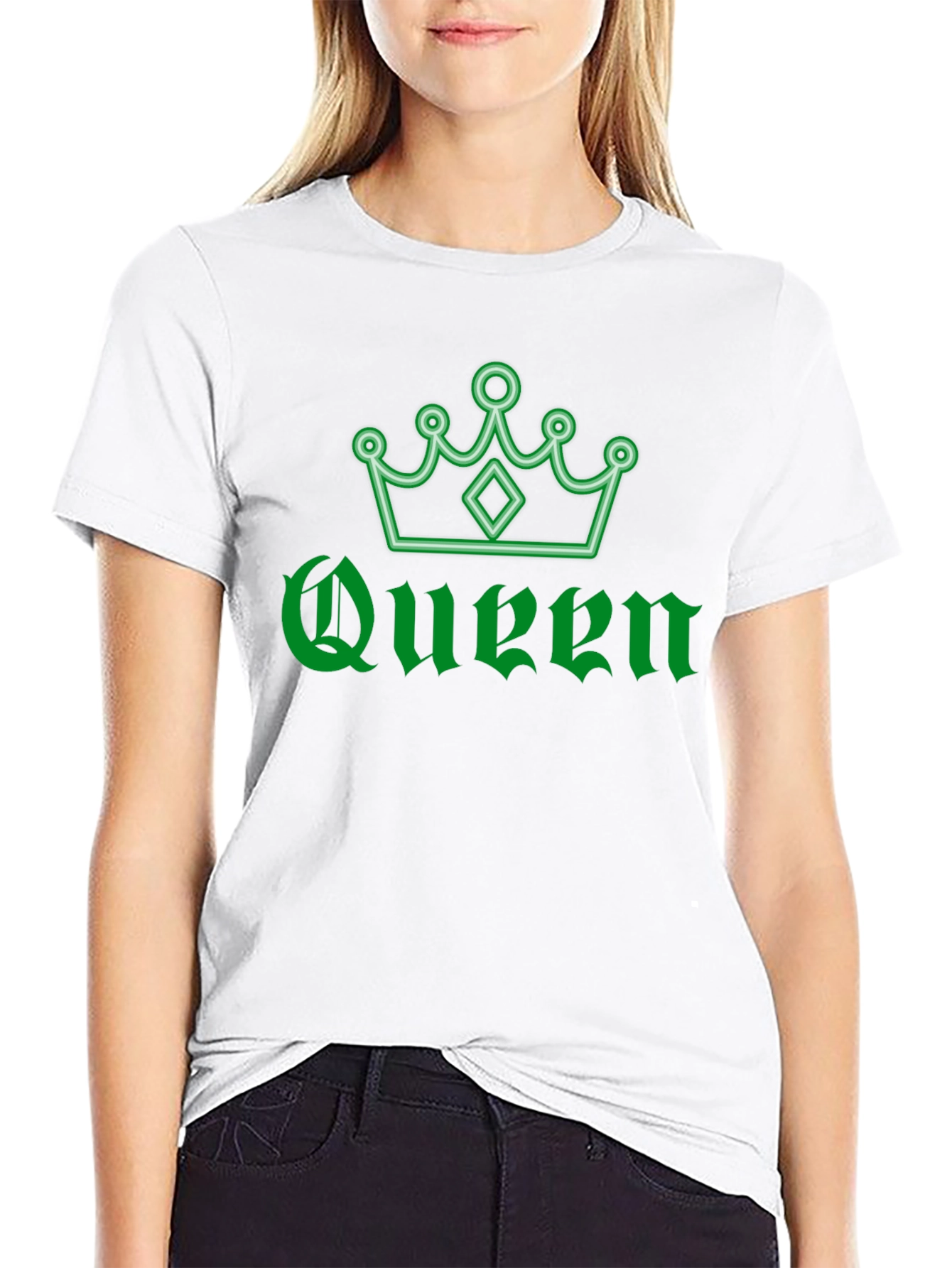 Black Queen Crown Graphic T-Shirt - Stylish Black Tee view 9