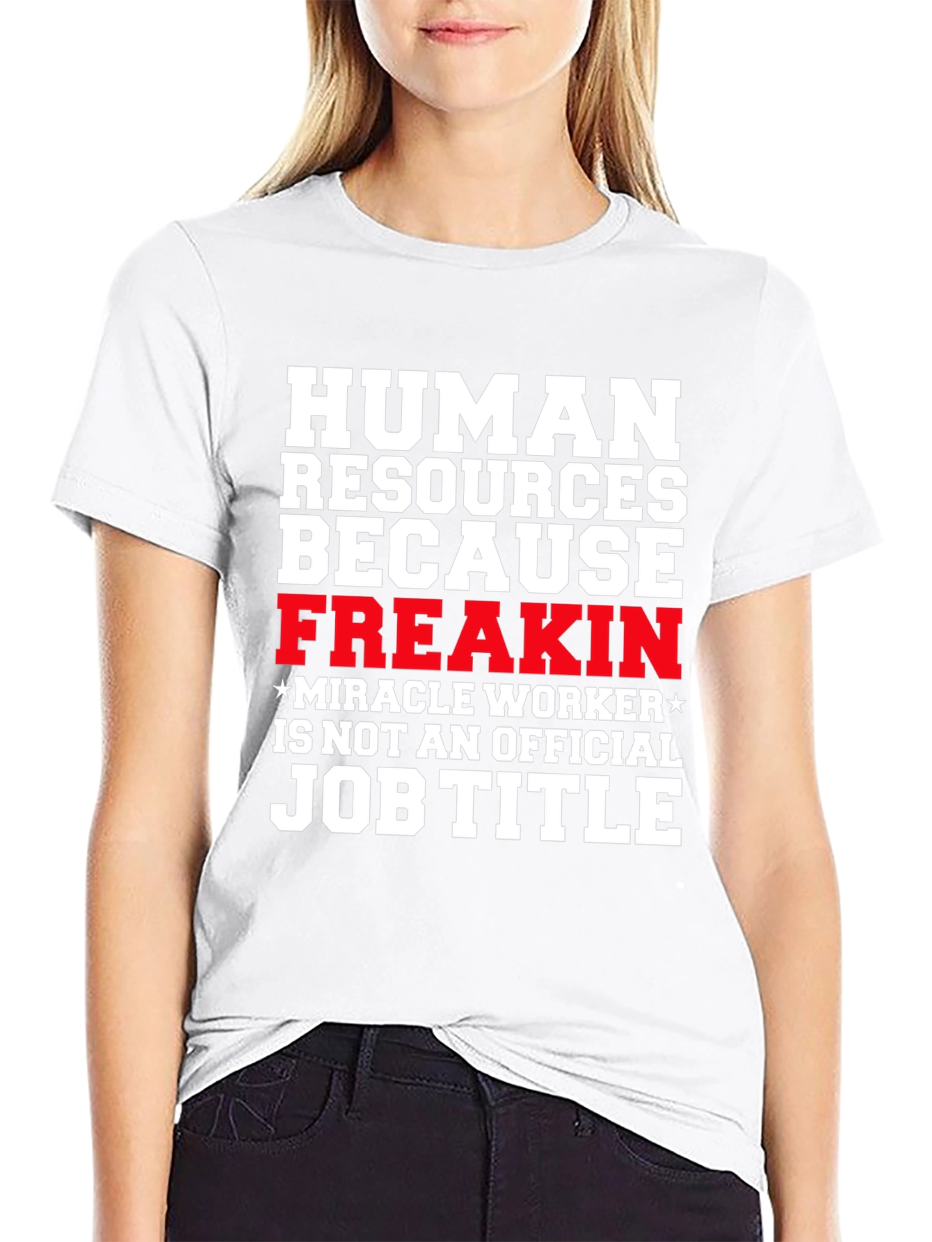 Black Human Resources Funny Job Title Graphic Tee view 9