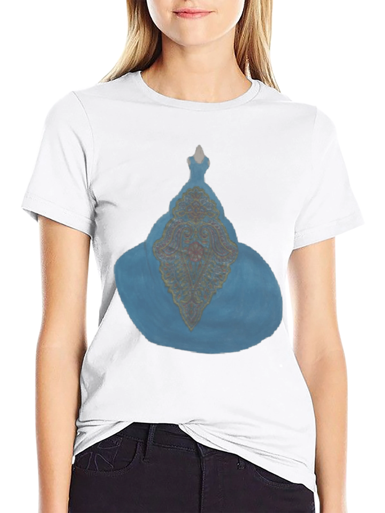 Black Black T-Shirt with Blue Genie Lamp Graphic view 9