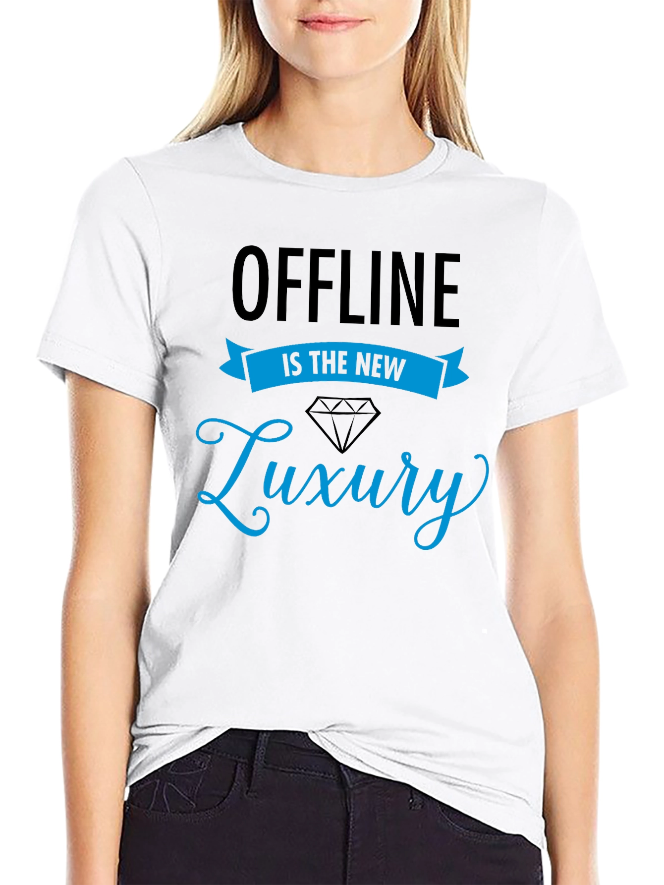 Black Offline is the New Luxury Graphic Tee view 9