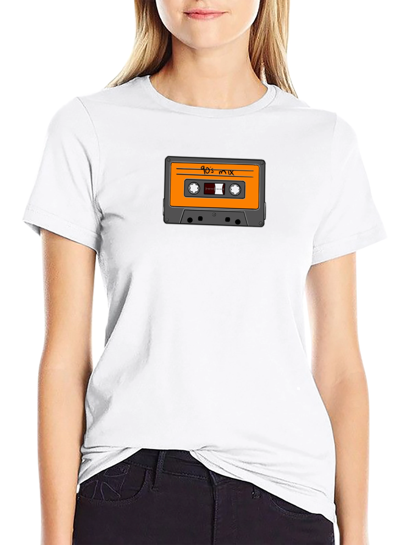 Black 90's Mix Tape T-Shirt view 9